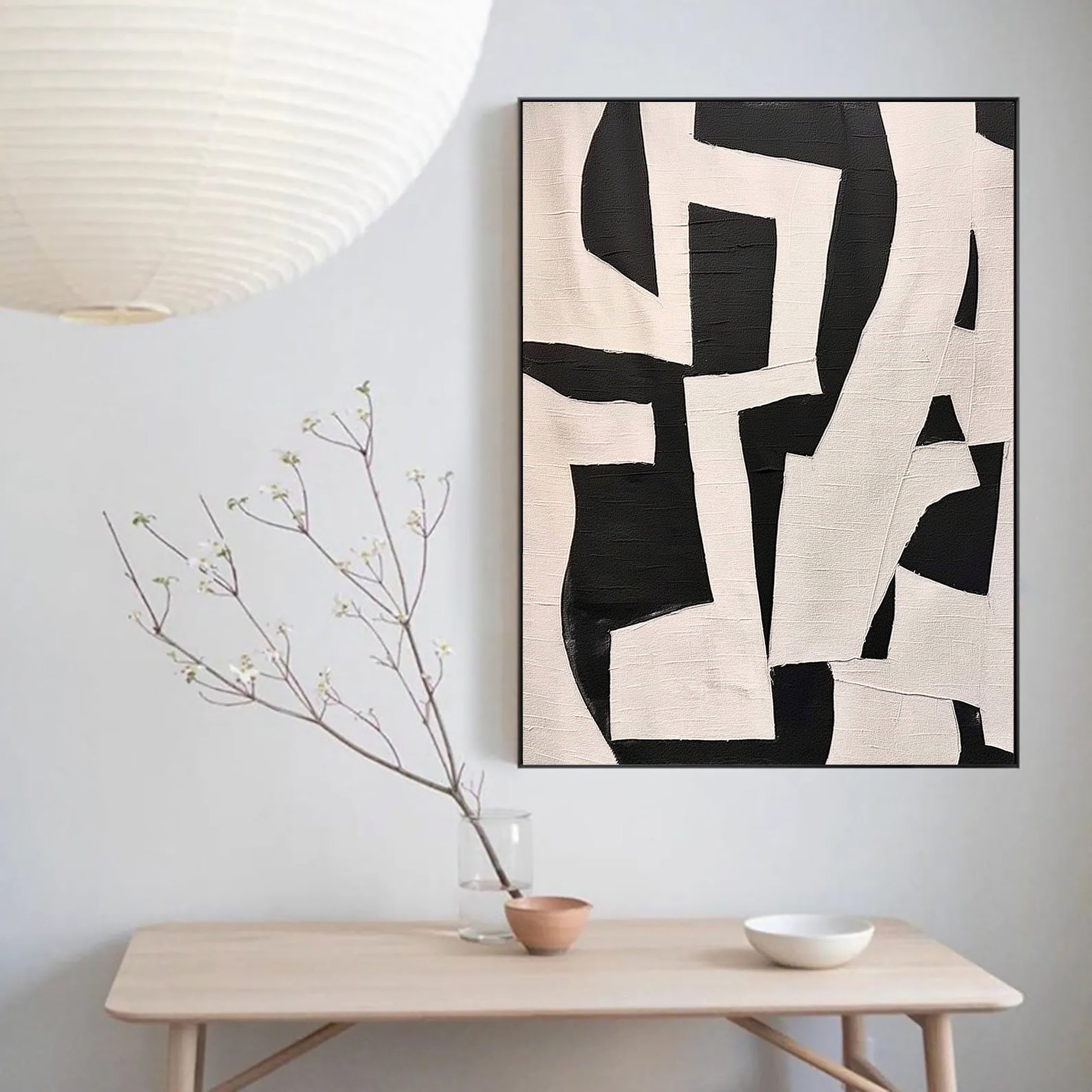 Beige & Brown Abstract Wall Art Print #BB039 - Modern Home Decor for Living Room, Bedroom & Office