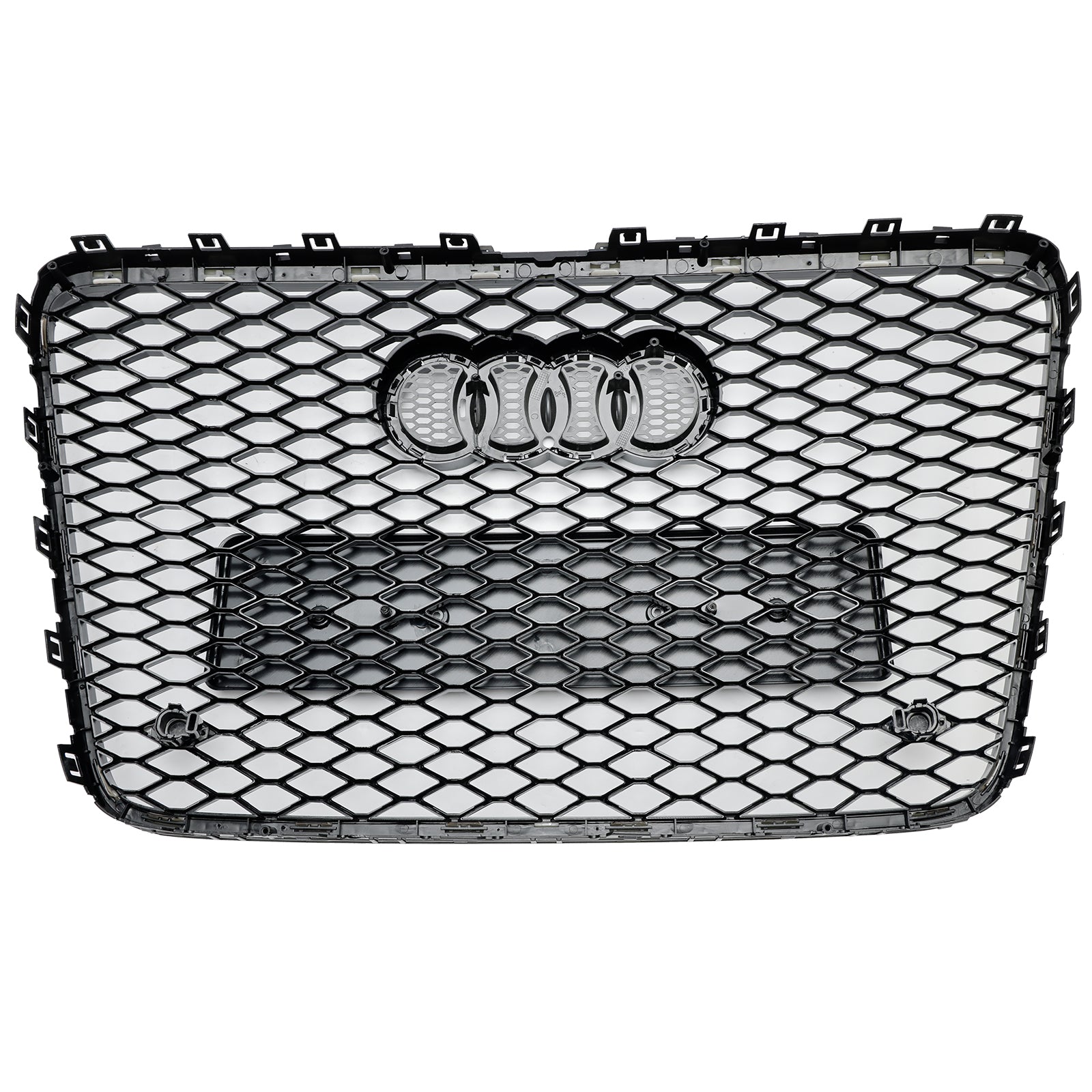05-15 Audi Q7 SQ7 Gloss Black Front Bumper Radiator Vent Mesh Grille - Replacement Grille for Enhanced Style & Airflow - Perfect for Car Upgrades & Customization