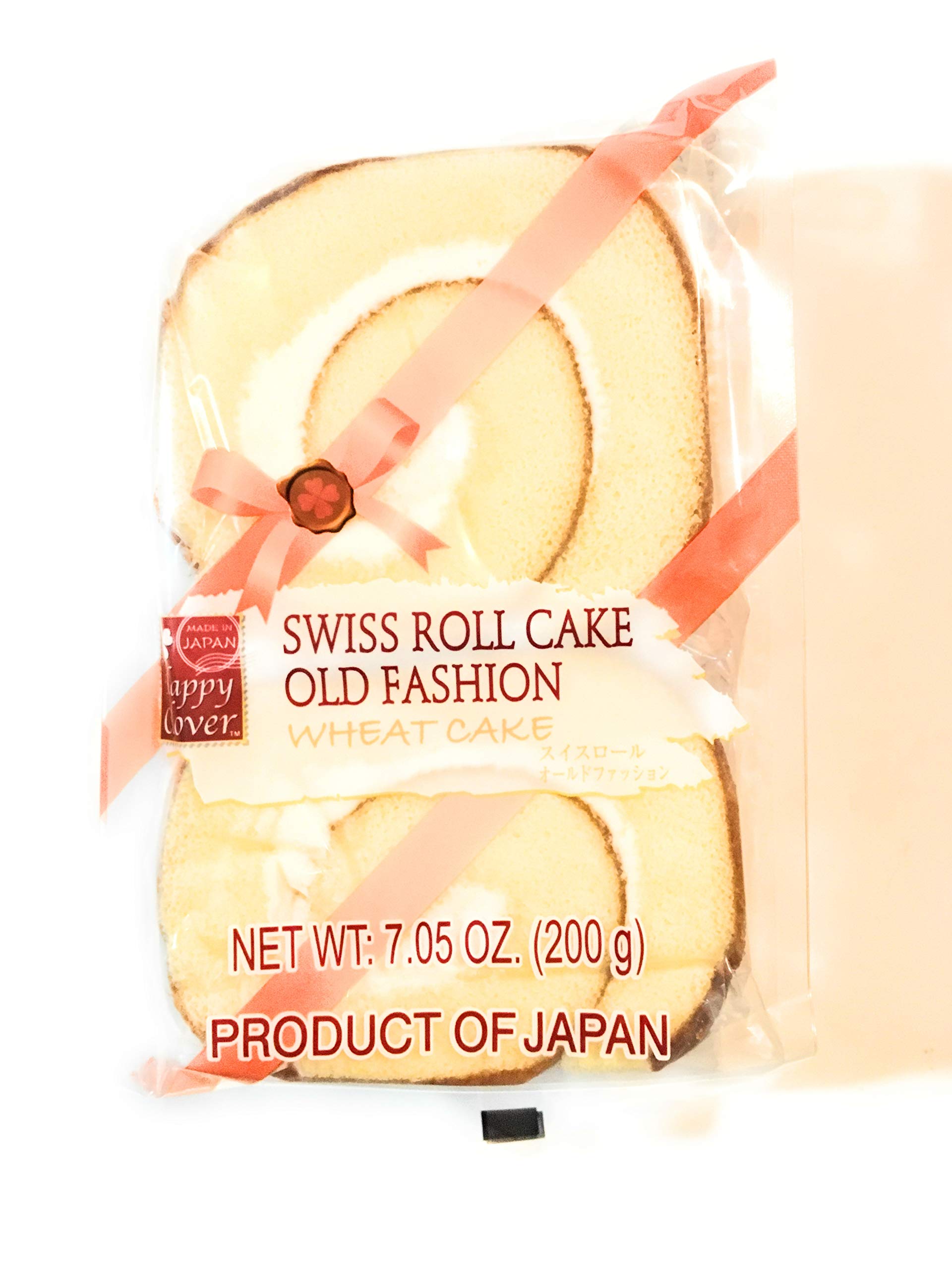 Happy Clover Swiss Roll Cake - Old Fashioned Wheat Cake (7.05 Oz) | Delicious Traditional Snack for Breakfast, Tea Time & Dessert | Perfect for Parties, Gifts & Family Gatherings