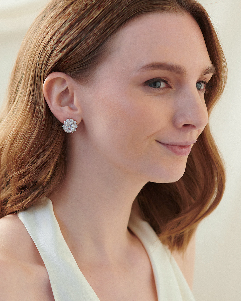 Sienna CZ Stud Earrings for Women - Sparkling Cubic Zirconia Studs - Perfect for Everyday Wear, Parties & Special Occasions