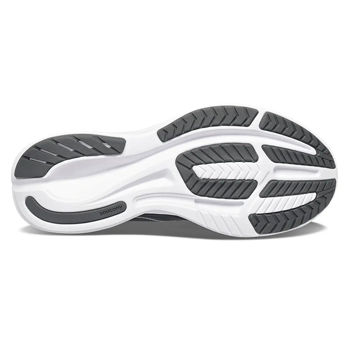 Men's Saucony Ride 15 Wide Running Shoes - Black/White - Lightweight Cushioned Sneakers for Road Running, Jogging & Gym Workouts