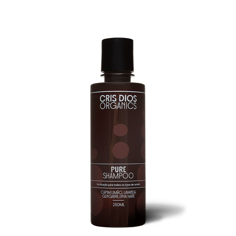 Cris Dios Organics Pure Deep Cleaning Shampoo 250ml - Sulfate-Free & Natural Hair Care for Men & Women - Perfect for Daily Use & Scalp Detox