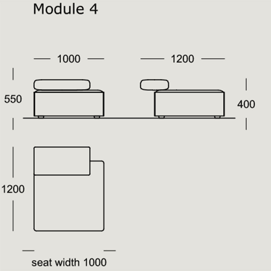 Modular Cinder Block Sofa Set (1-7 Modules) - Modern Sectional Sofa for Living Room, Lounge, and Office Spaces