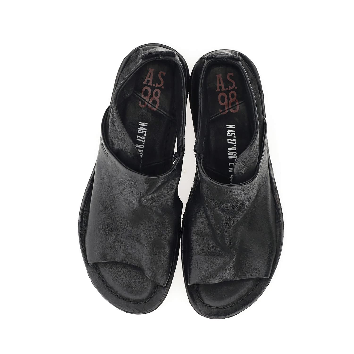 A.S.98 Women's Genuine Leather Comfortable Sandals - Stylish Summer Casual Shoes for Beach, Vacation & Everyday Wear