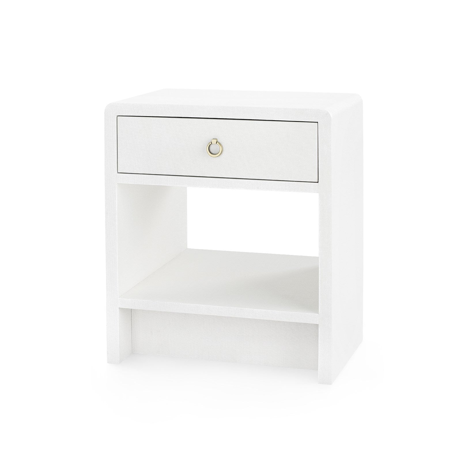 Benjamin Linen 1-Drawer Side Table - Modern Nightstand for Bedroom, Living Room & Office - BEN 110 5199 - Villa & House Collection