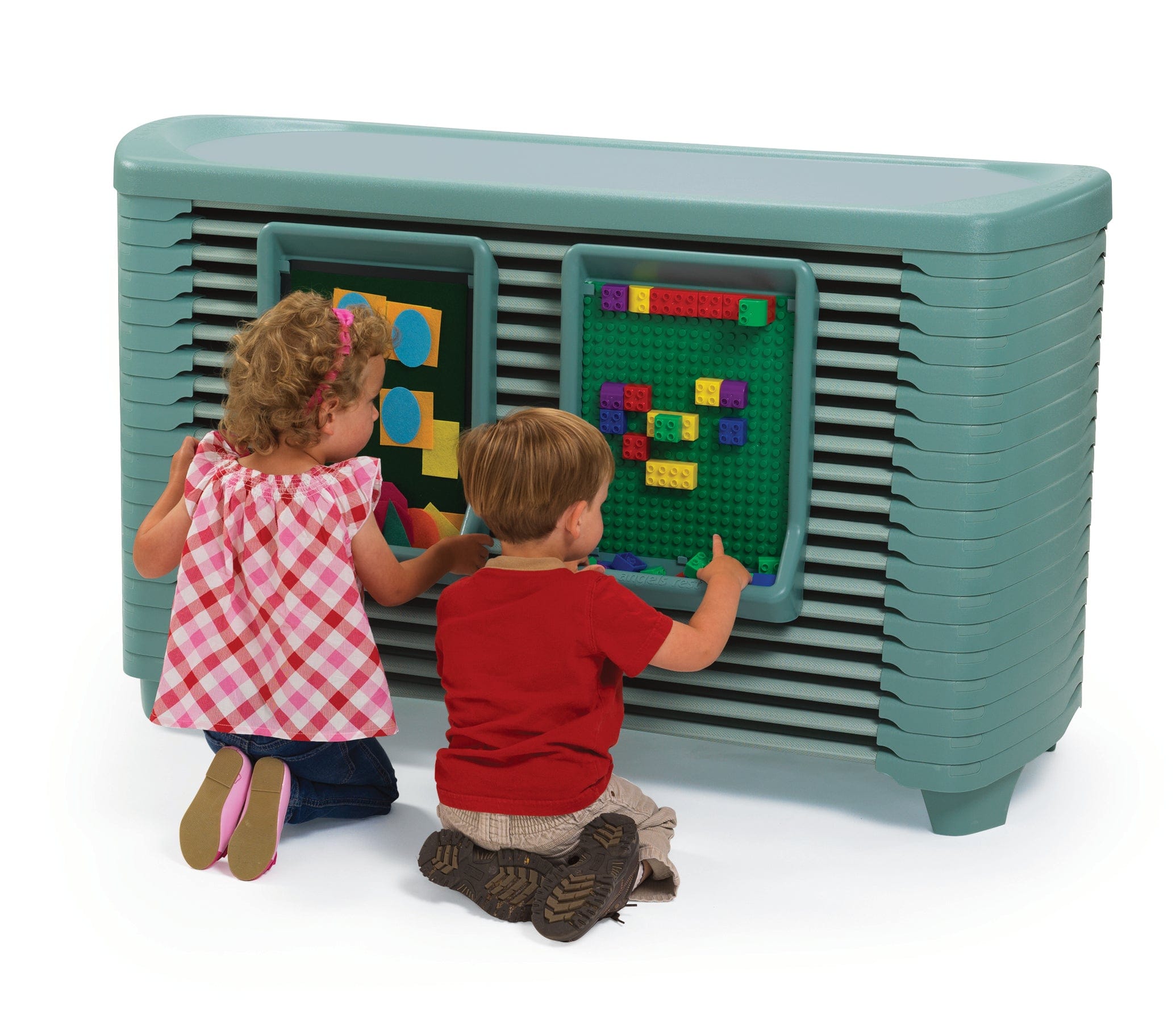 Angeles Rest Spaceline Activity Center with 20 Cots - Durable Daycare & Preschool Furniture for Nap Time & Play Areas - Perfect for Childcare Centers, Schools, and Home Use