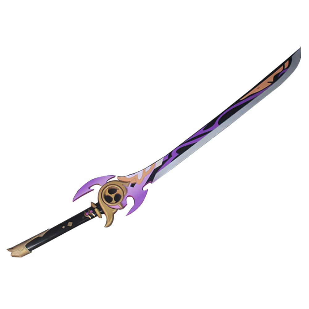 Genshin Impact Raiden Shogun Baal Cosplay Sword - Kamisato Ayaka Replica Weapon Prop for Halloween Costume, Anime Convention & Cosplay Events