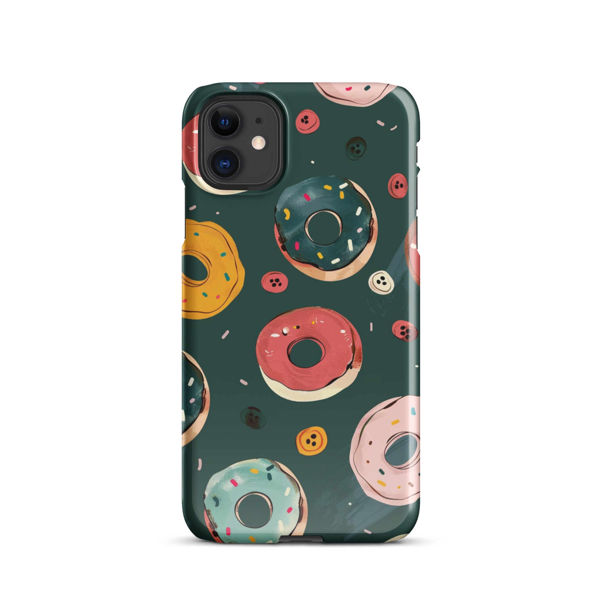 Premium Donut Snap Case for iPhone 14/13/12/11 Pro Max XR - Cute Protective Phone Cover with Shock Absorption - Perfect for Everyday Use, Travel & Gift Giving