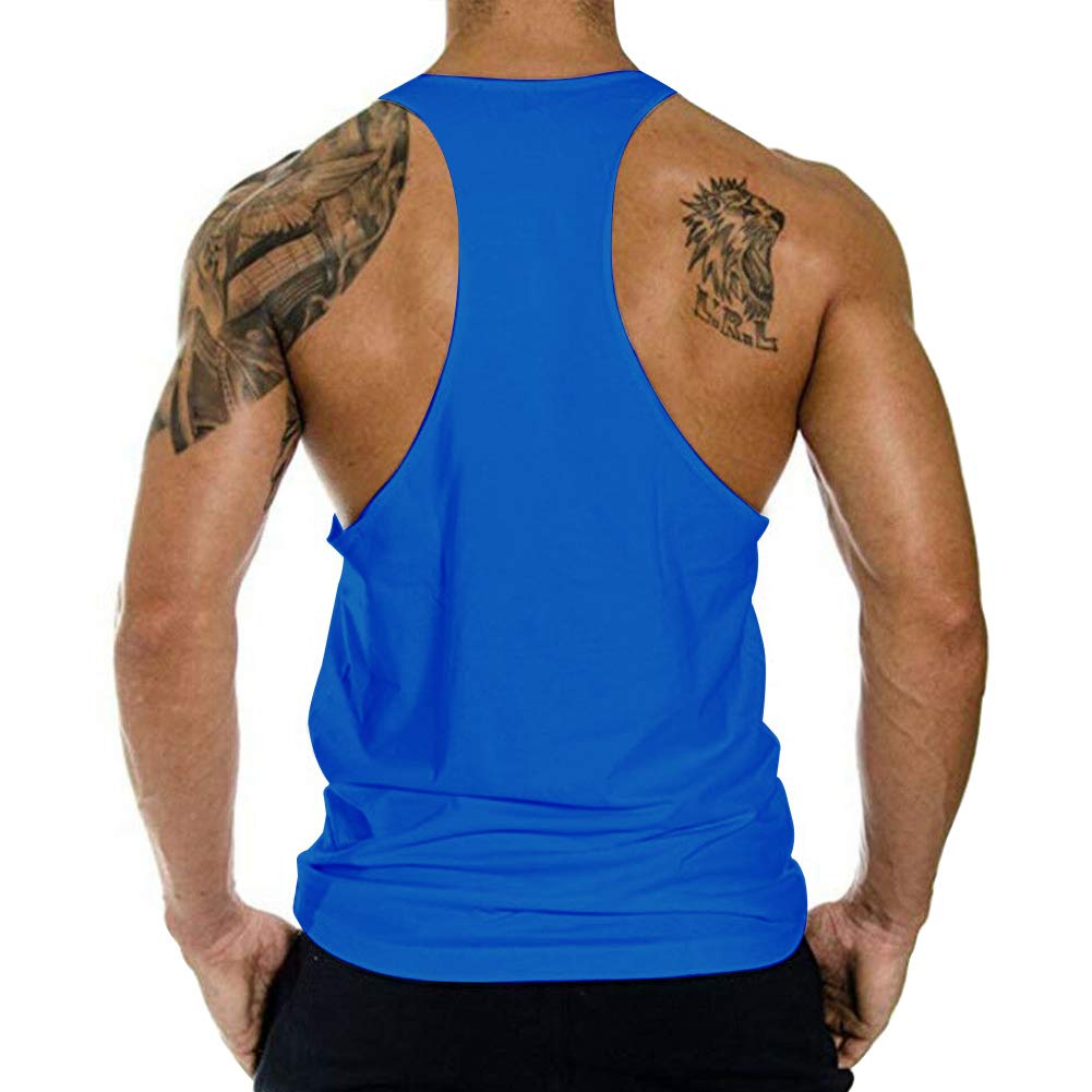 Men's Gym Bodybuilding Stringer Tank Top - Workout Muscle Cut Shirt for Fitness & Training - Sleeveless Athletic Vest for Weightlifting, Running & Gym Sessions