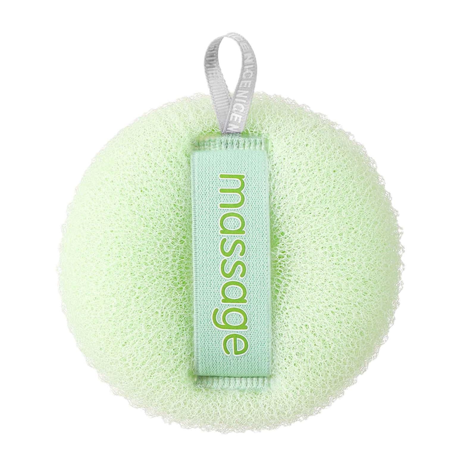 Harayaa Soft Bath Sponge & Shower Pouf - Exfoliating Body Scrubber for Women & Men | Premium Bathroom Accessories | Gentle Loofah Sponge for Daily Skin Care (Green) - Perfect for Shower, Bath & Spa Relaxation