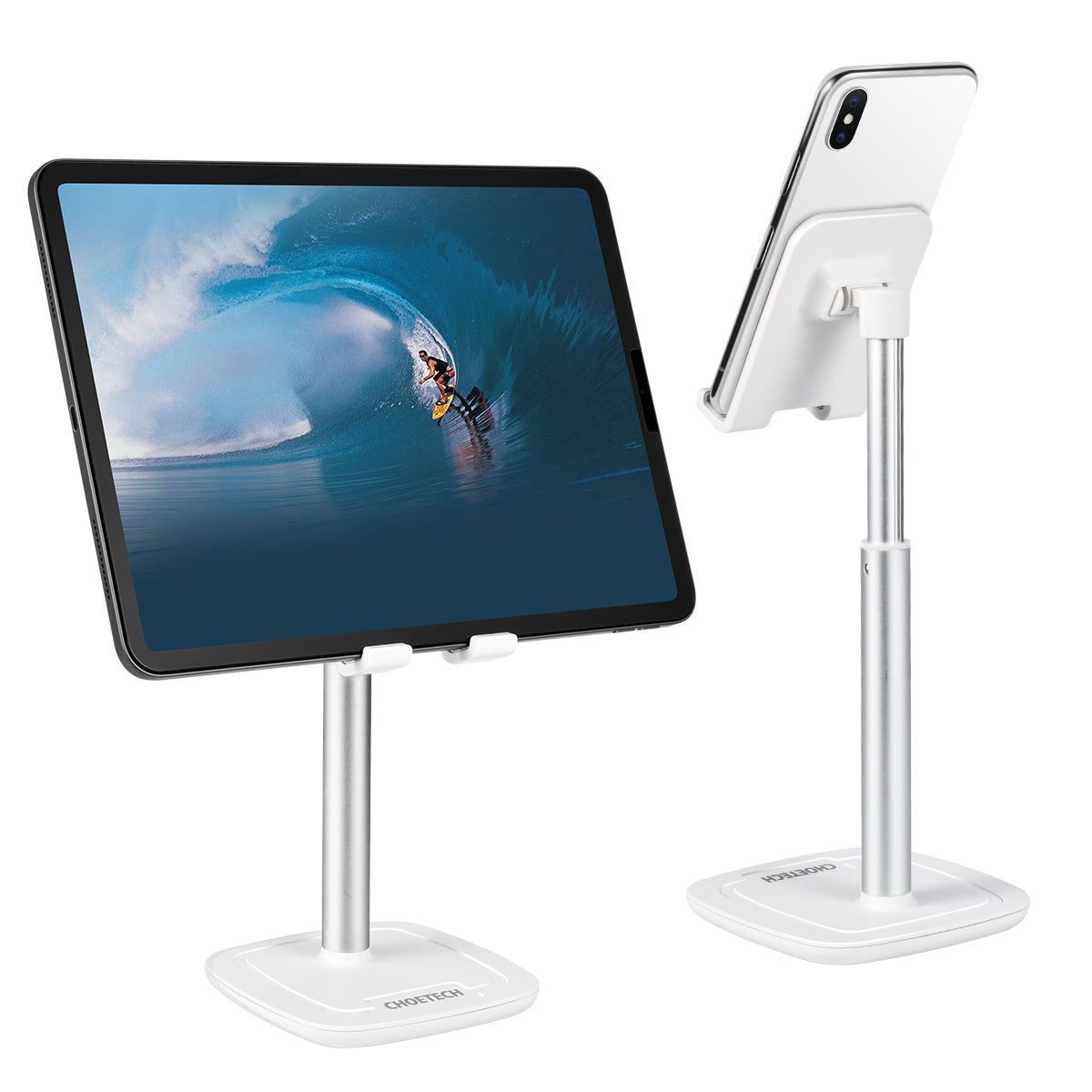 Choetech H035 Adjustable Phone Stand Holder - Portable & Flexible for Desk, Table, Bed - Perfect for Watching Videos, Video Calls, Reading & Hands-Free Use