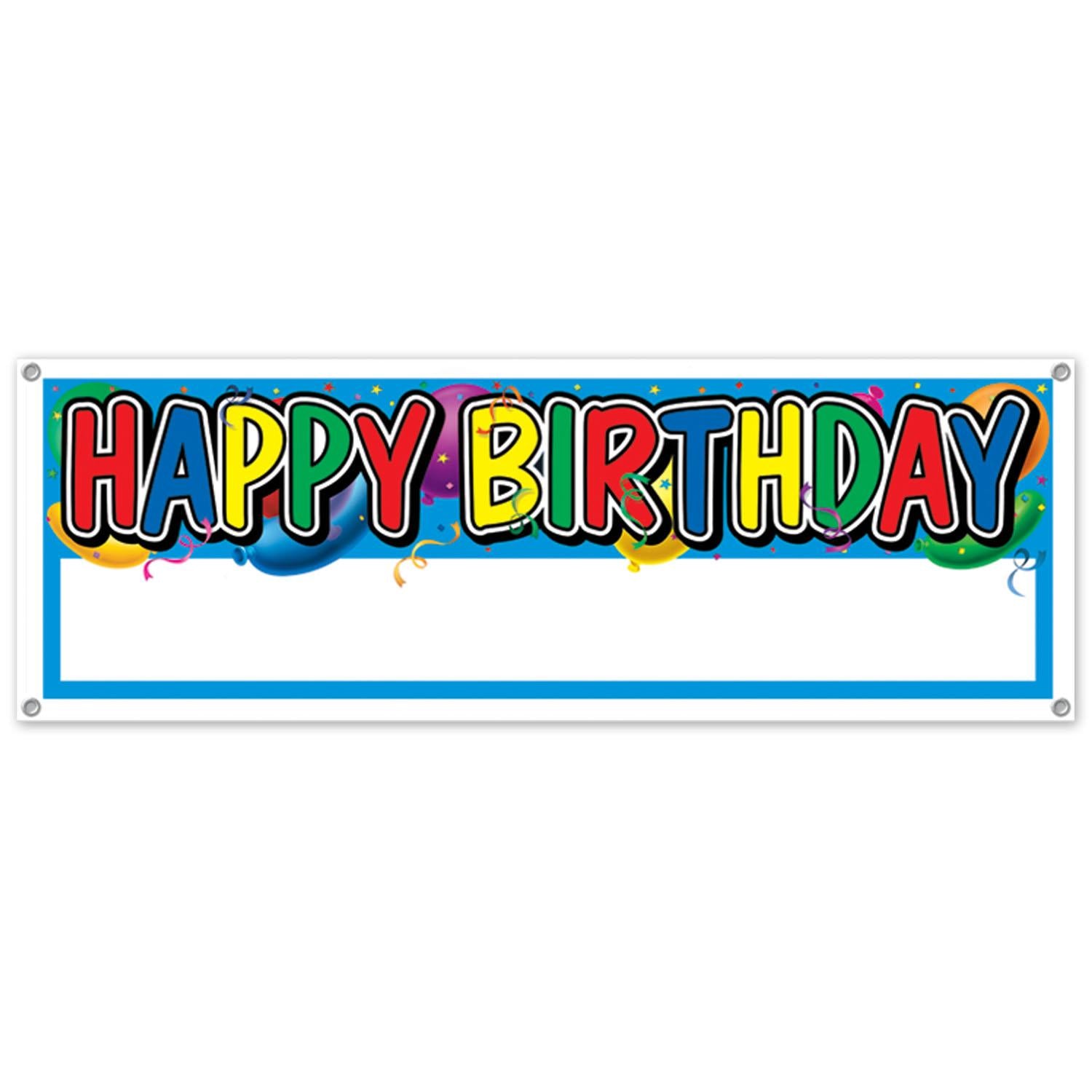 12 Pack Happy Birthday Sign Banner - Colorful Party Decorations for Birthdays, Anniversaries & Celebrations - Perfect for Indoor & Outdoor Decor