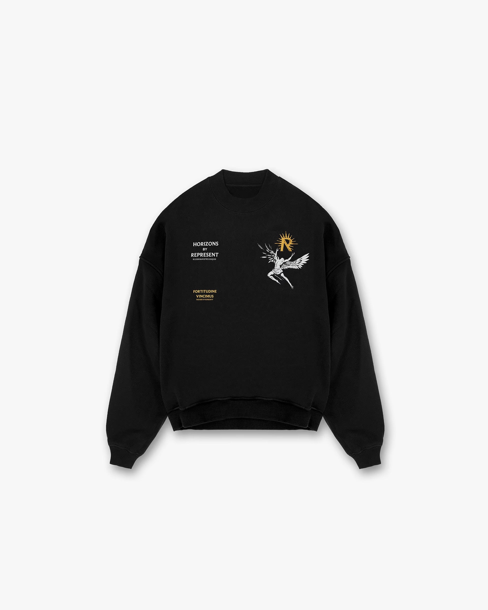 Icarus Sweater - Premium Jet Black Knit Pullover for Men & Women | Cozy Winter Fashion, Casual Outfit & Layering Essential
