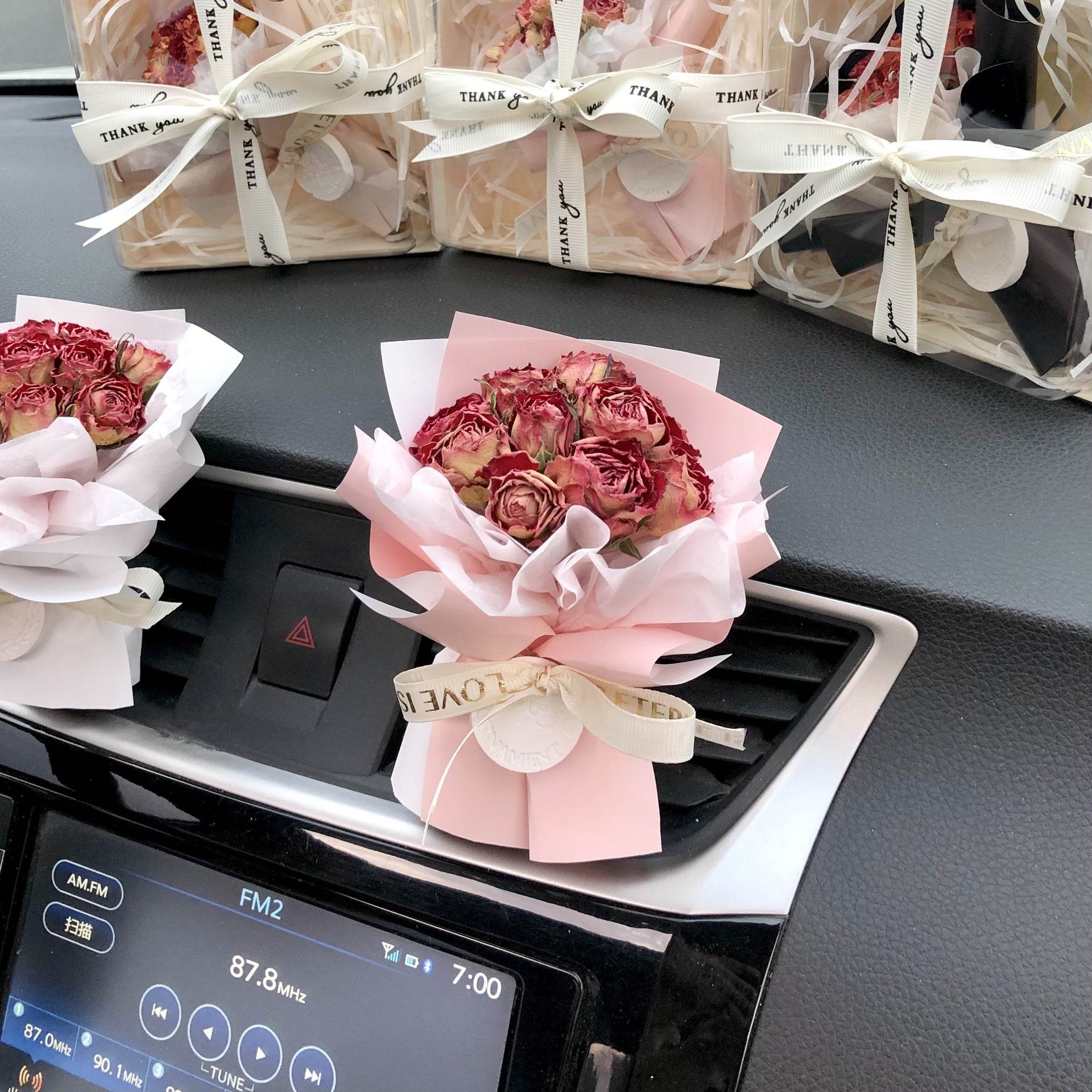 Kawaii Mini Rose Bouquet - Small Artificial Rose Flowers for Home Decor, Wedding Centerpieces, Party Favors & Gift Giving