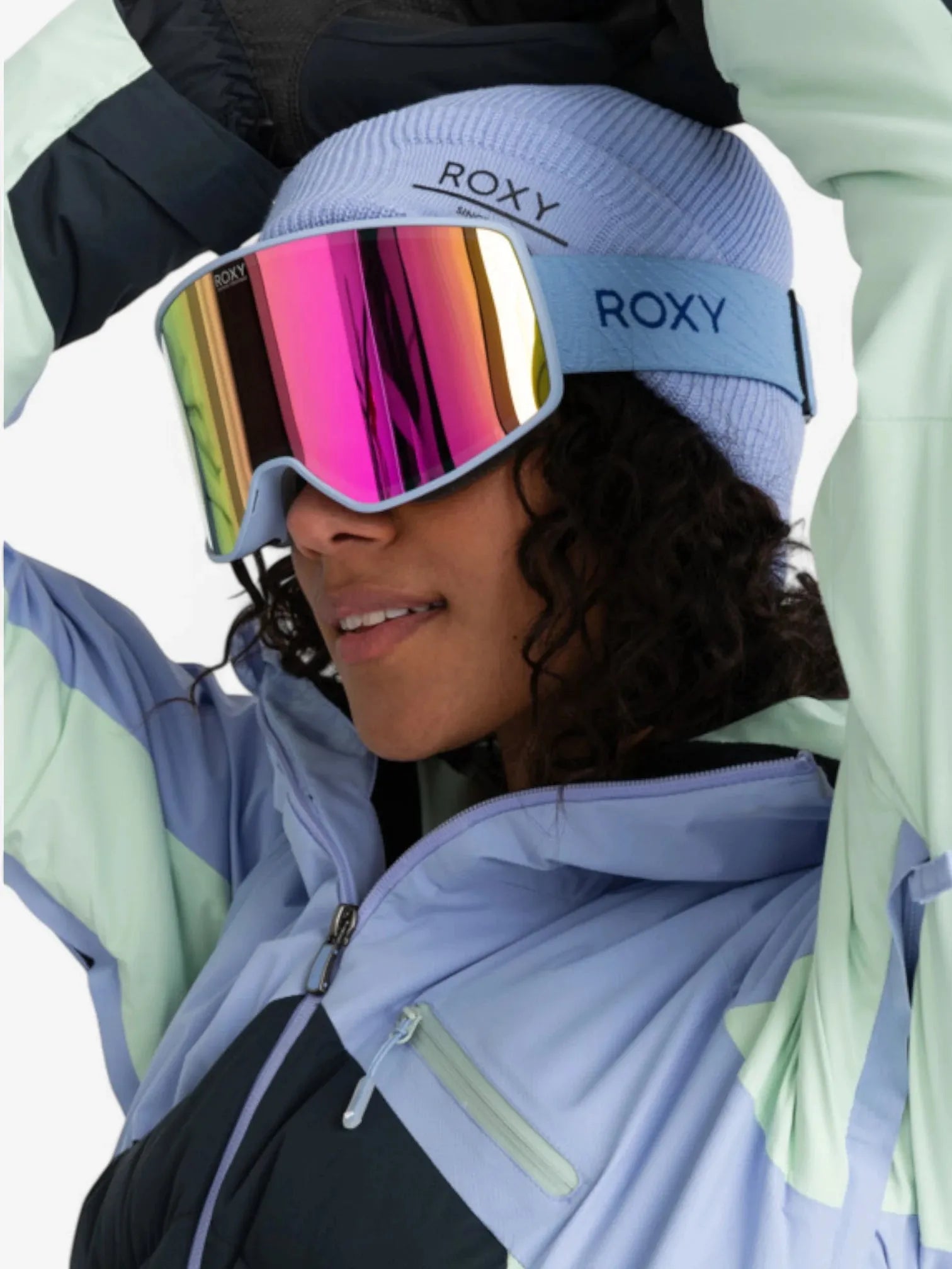 ROXY Storm Celeste Snow Goggles - UV Protection, Anti-Fog Lens for Skiing & Snowboarding | Perfect for Winter Sports & Outdoor Adventures