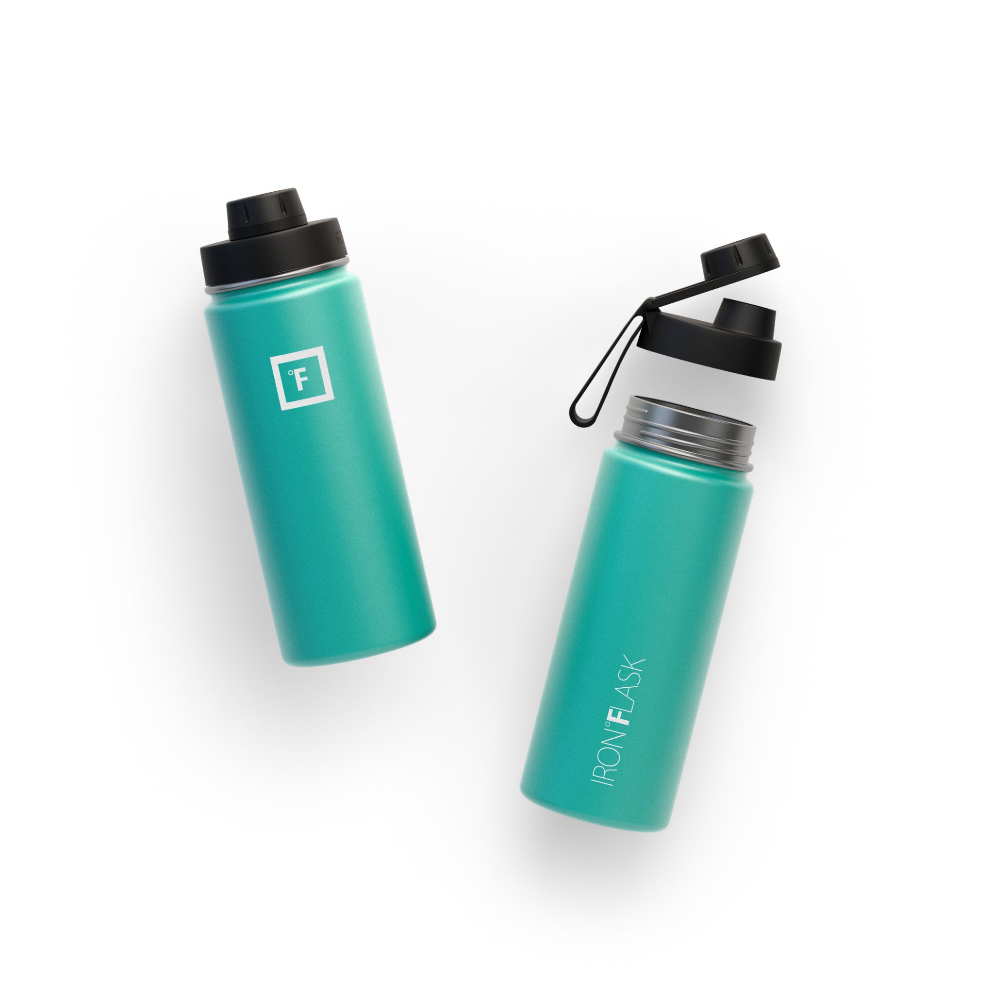 18 Oz Wide Mouth Water Bottle with Spout Lid - Leak Proof & BPA Free - Perfect for Gym, Hiking, Travel & Outdoor Activities