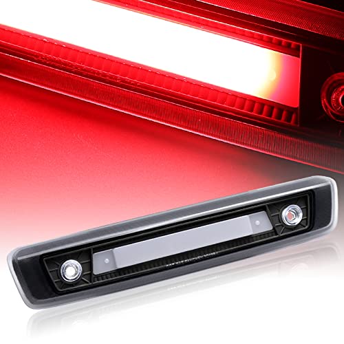 2006-2010 Jeep Commander LED 3rd Brake Light - Black/Clear Lens Red LED Stop Strip Tail Lamp Replacement | Enhanced Visibility & Safety for Night Driving & Off-Road Adventures