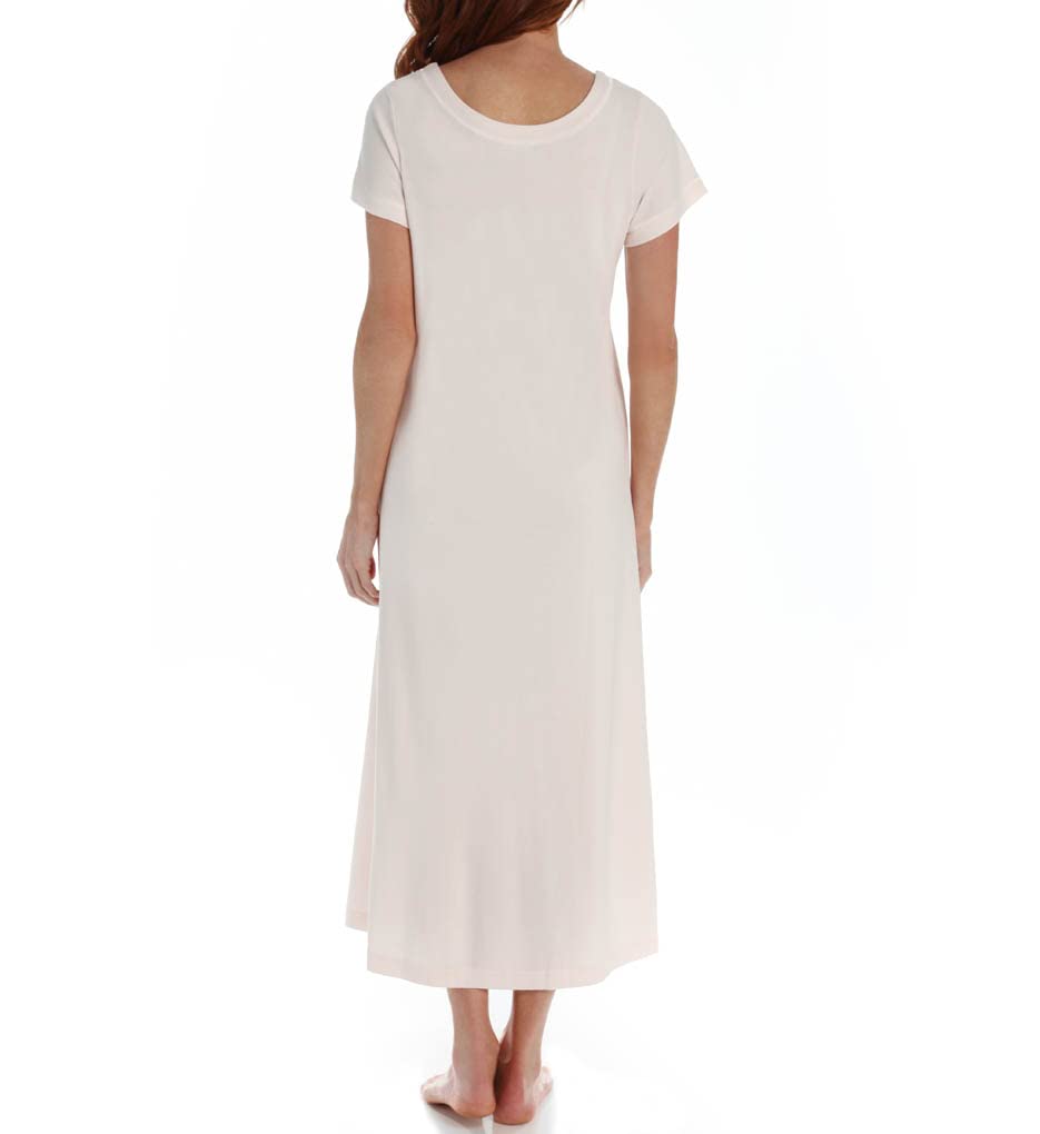 Butterknits Women's Long Nightgown with Short Sleeves - Soft & Comfortable Sleepwear for Relaxing at Home or Overnight Travel