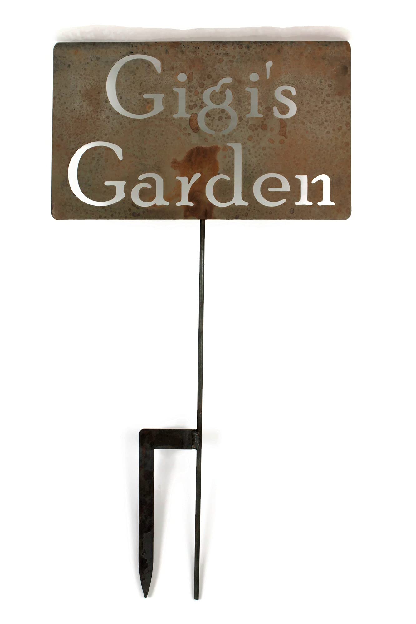 Personalized Family Name Gift Garden Stake - 20 to 33 Inches Tall (Gigi's Garden, Large 28