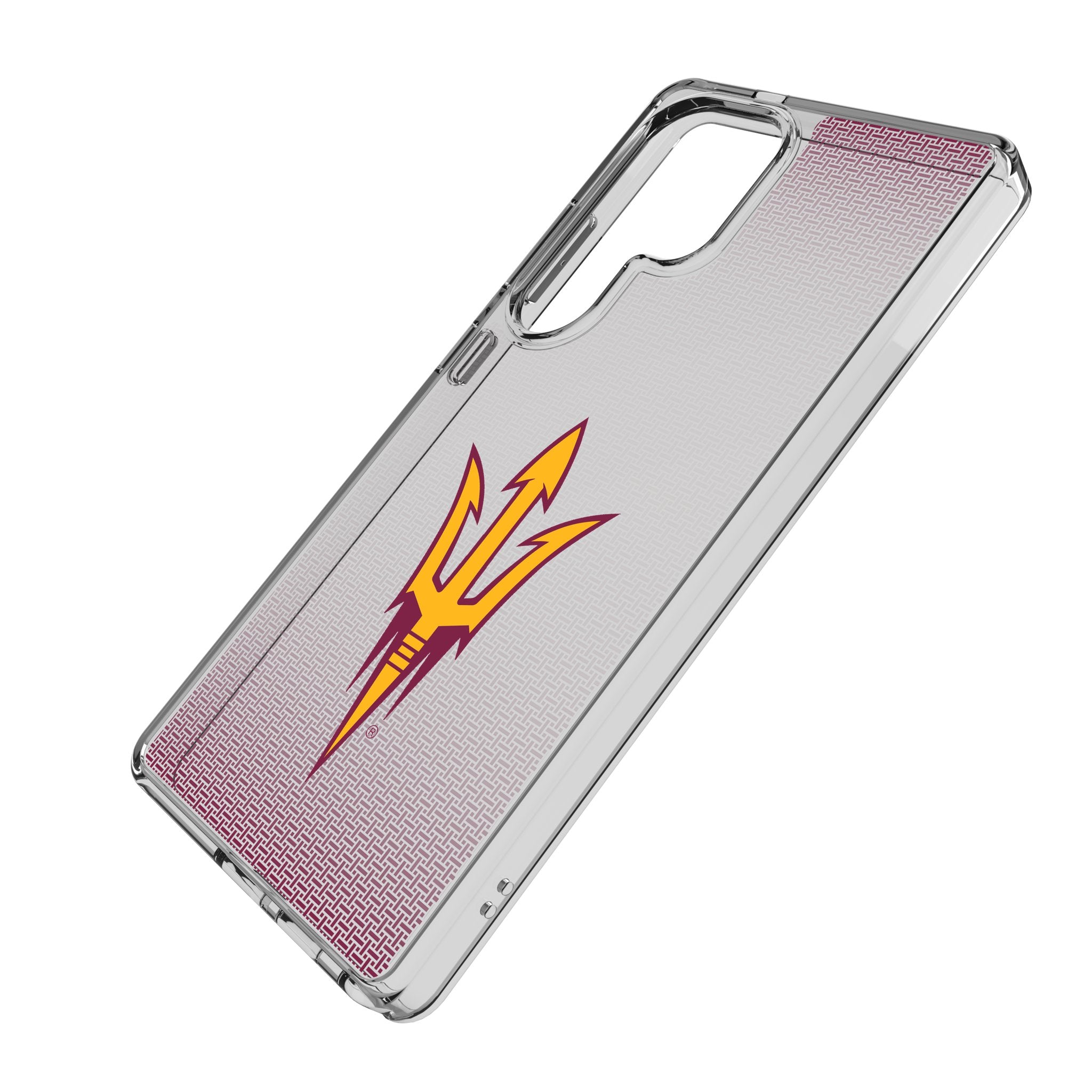 Arizona State University Sun Devils Linen Clear Phone Case for Samsung Galaxy S21 S22 S23 - Slim Protective Cover for College Fans - Perfect for School, Games & Campus Life