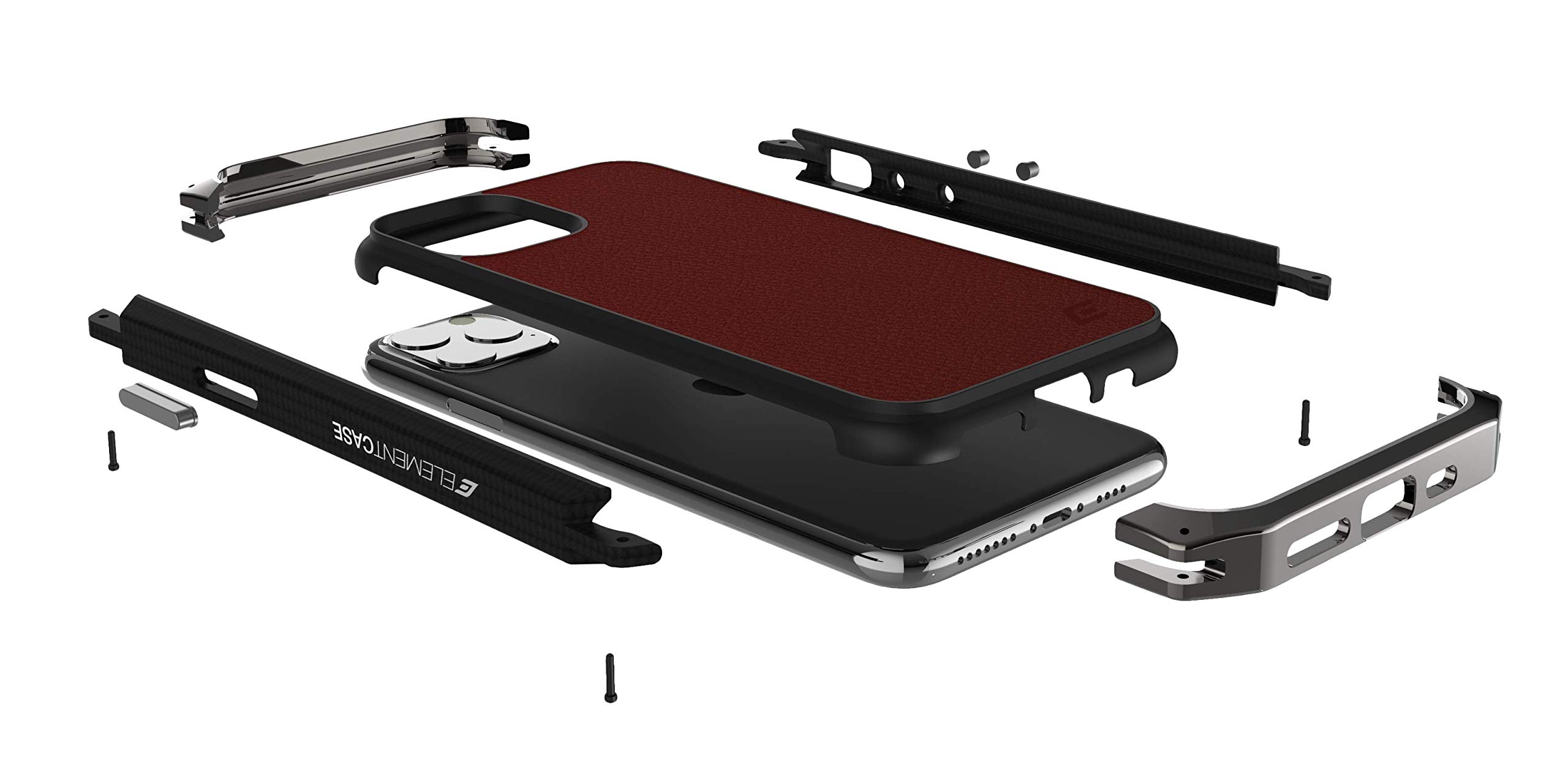 Element Case Ronin Protective Case for iPhone 11 Pro - Premium Cognac Leather Cover with Military-Grade Drop Protection (EMT-322-243EX-02) | Perfect for Business Professionals & Outdoor Adventures