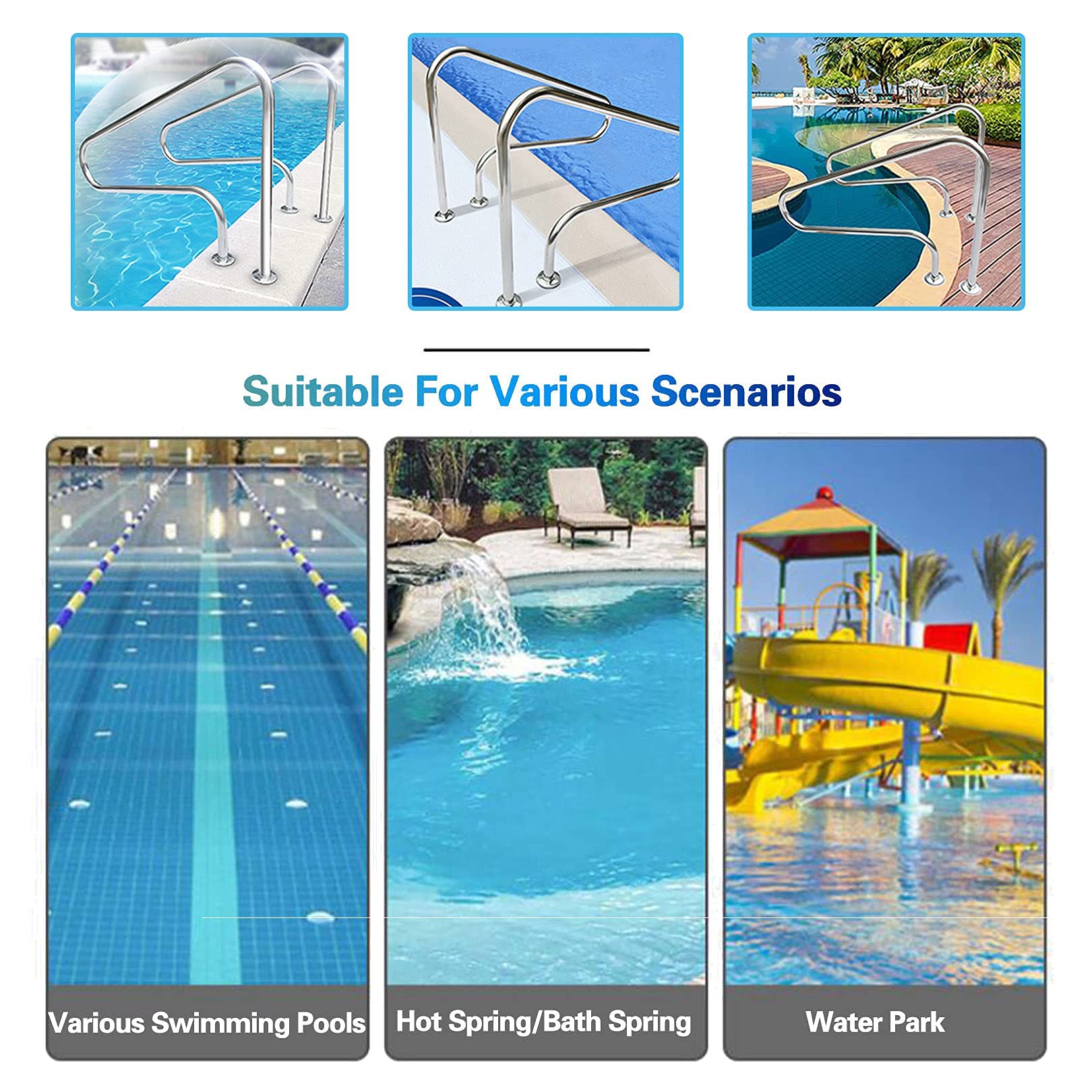 Stainless Steel Pool Hand Rail 31.5