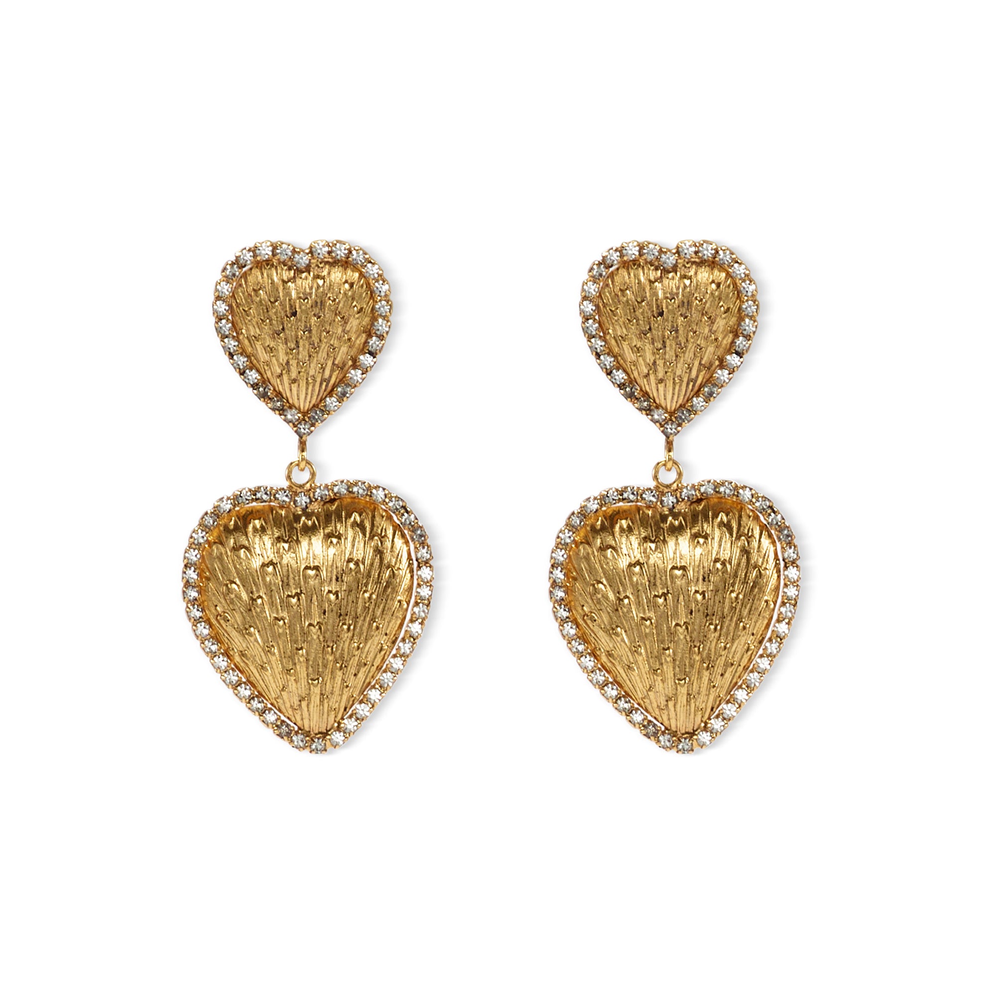 Kelly Heart Drop Earrings for Women - Romantic Dangle Earrings with Crystal Accents - Perfect for Valentine's Day, Anniversary & Date Night Gifts
