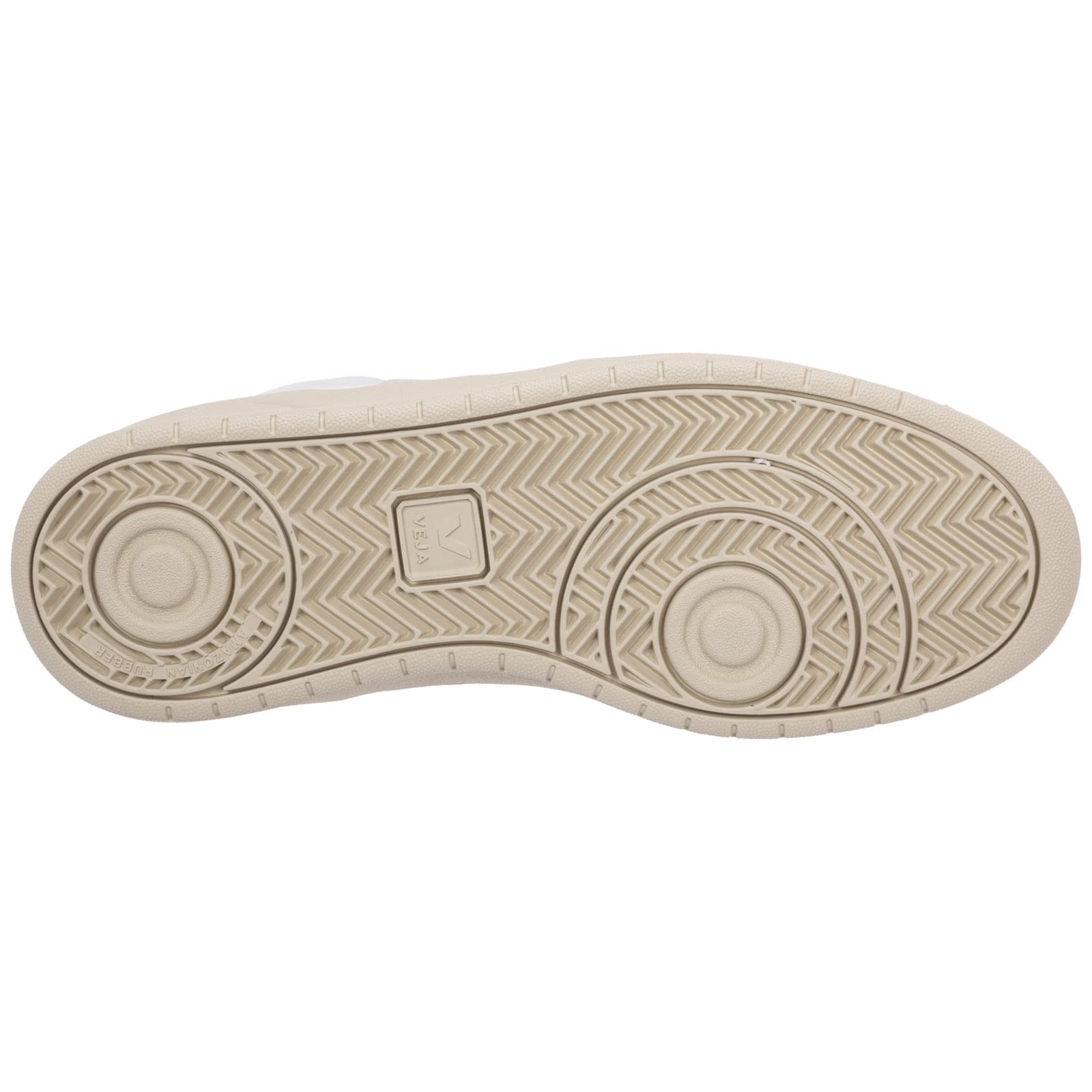 Veja Men's V-15 White Leather Sneakers - Nautico & Sahara Colorway - Casual & Athletic Shoes for Everyday Wear, Workouts & Street Style