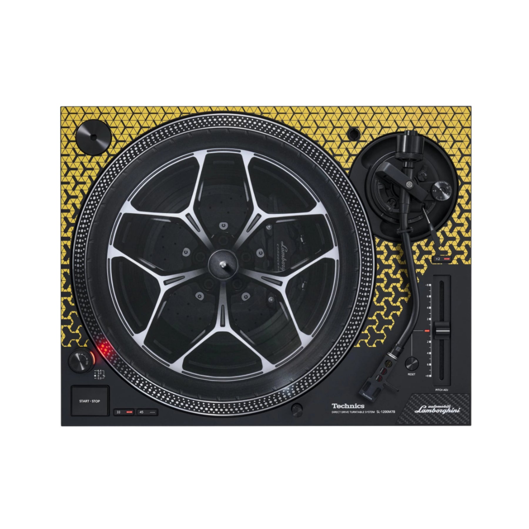 Technics SL-1200M7 Special Edition Lamborghini Direct Drive Professional DJ Turntable - Limited Clearance Open Box - Perfect for DJing, Music Production & Vinyl Collectors