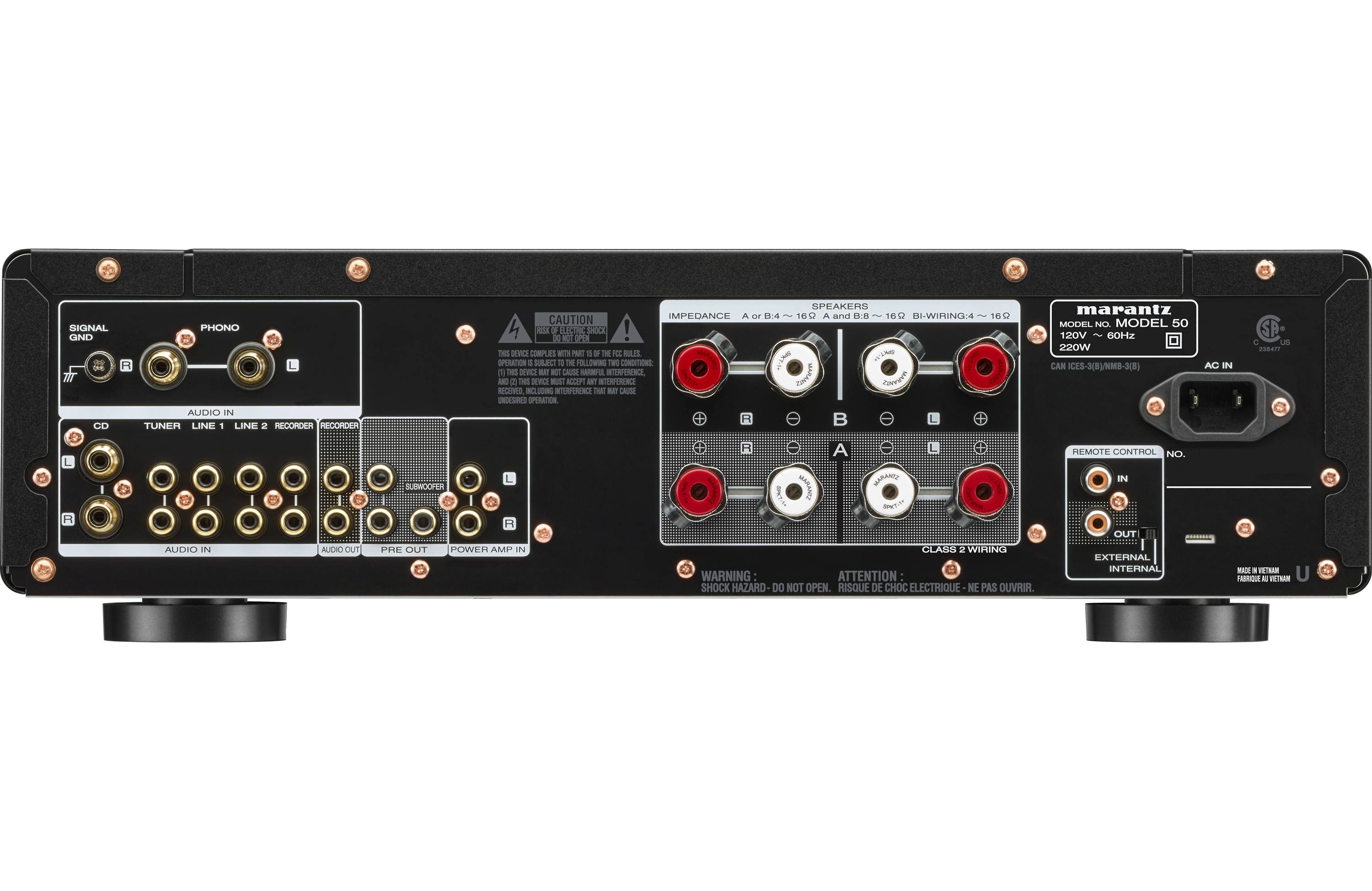 Marantz Model 50 Premium Integrated Amplifier with Custom HDAM - High Fidelity Stereo Audio System for Home Theater & Music Listening