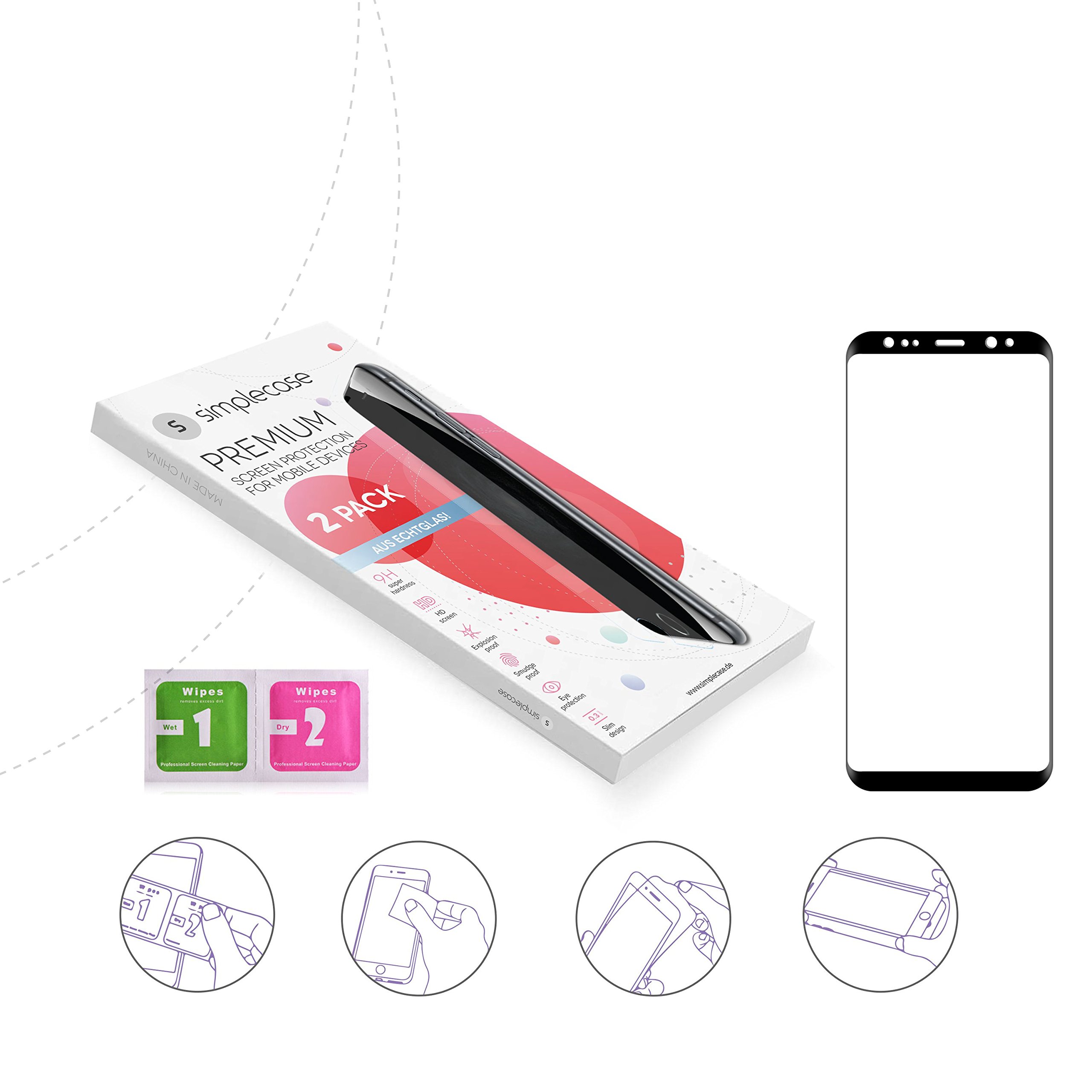 Premium Tempered Glass Screen Protector for Samsung Galaxy S21/S22/S23 - 9H Hardness, HD Clear, Anti-Scratch, Bubble-Free - Perfect for Work, Travel & Daily Protection