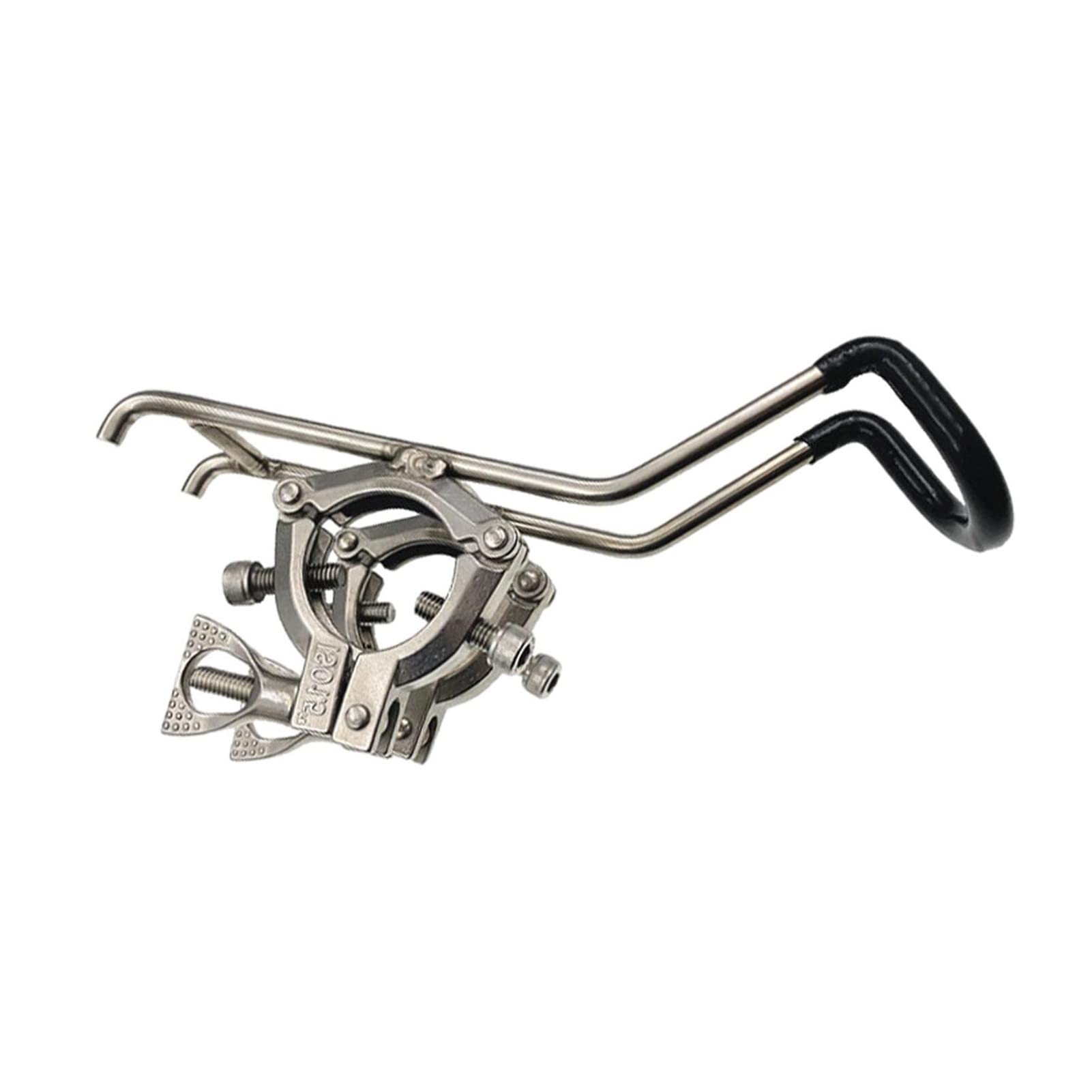Premium Double Wire Fishing Rod Holder Clamp - Durable Anti-Rust Boat & Kayak Accessory with Easy Installation | Perfect for Saltwater Fishing, Kayak Angling & Offshore Boating