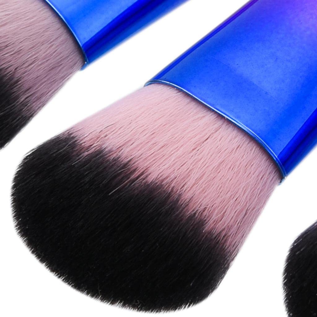 7-Piece Professional Kabuki Brush Set for Foundation, Bronzer, Powder, Contour & Concealer - Perfect for Flawless Makeup Application at Home or On-The-Go