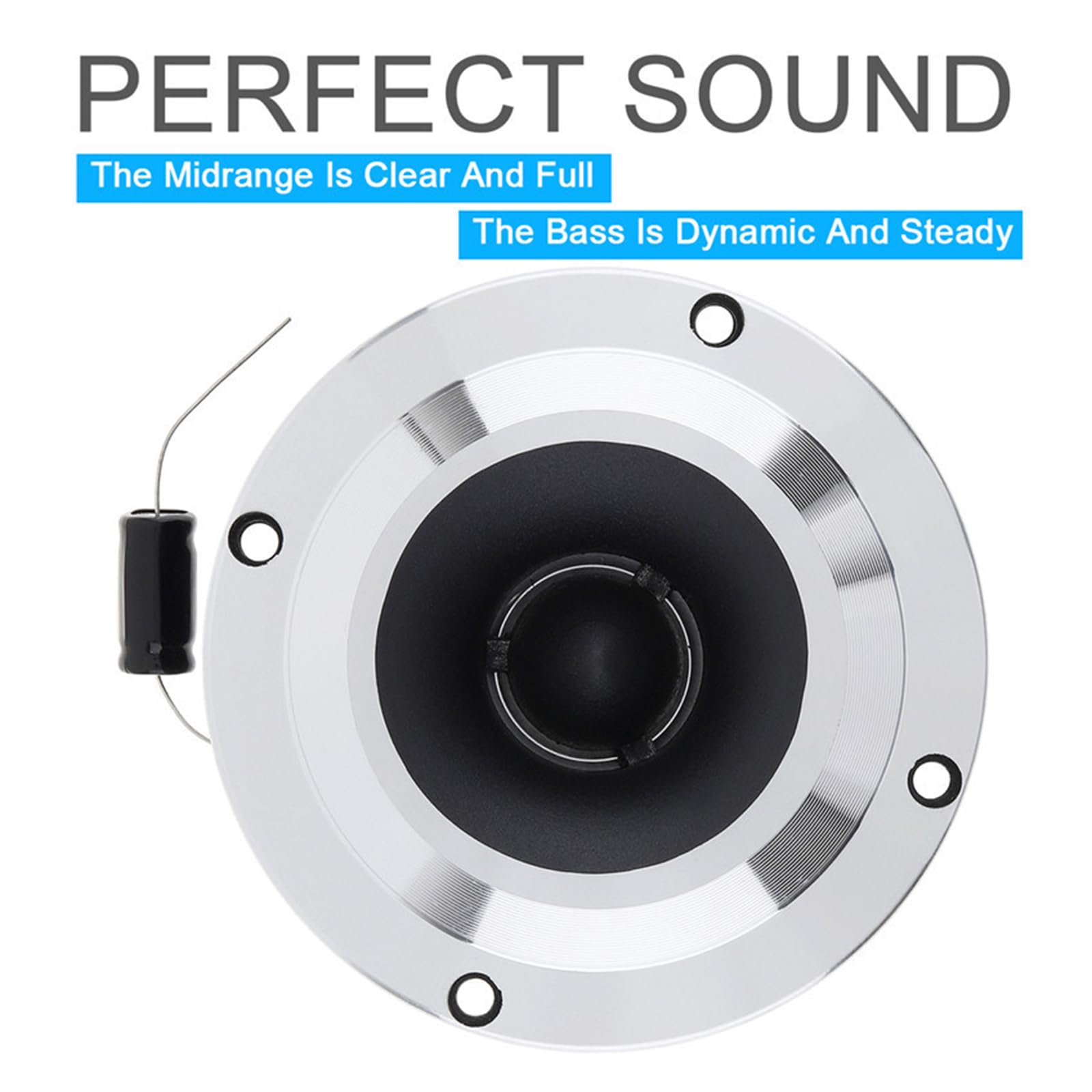 2PCS High-Fidelity Car Tweeter Speakers - Premium Auto Door Stereo Tweeters with Clear Treble for Enhanced Music Experience | Perfect for Car Audio Upgrades & Vehicle Sound System Enhancement