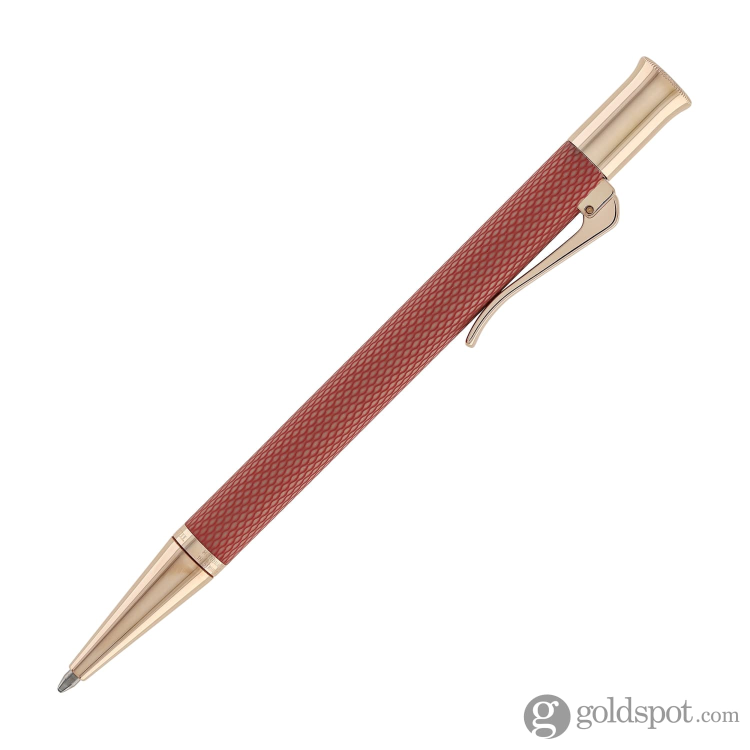 Faber Castell Guilloche Rose Gold Ballpoint Pen - Elegant Writing Instrument for Office, School & Gift Giving
