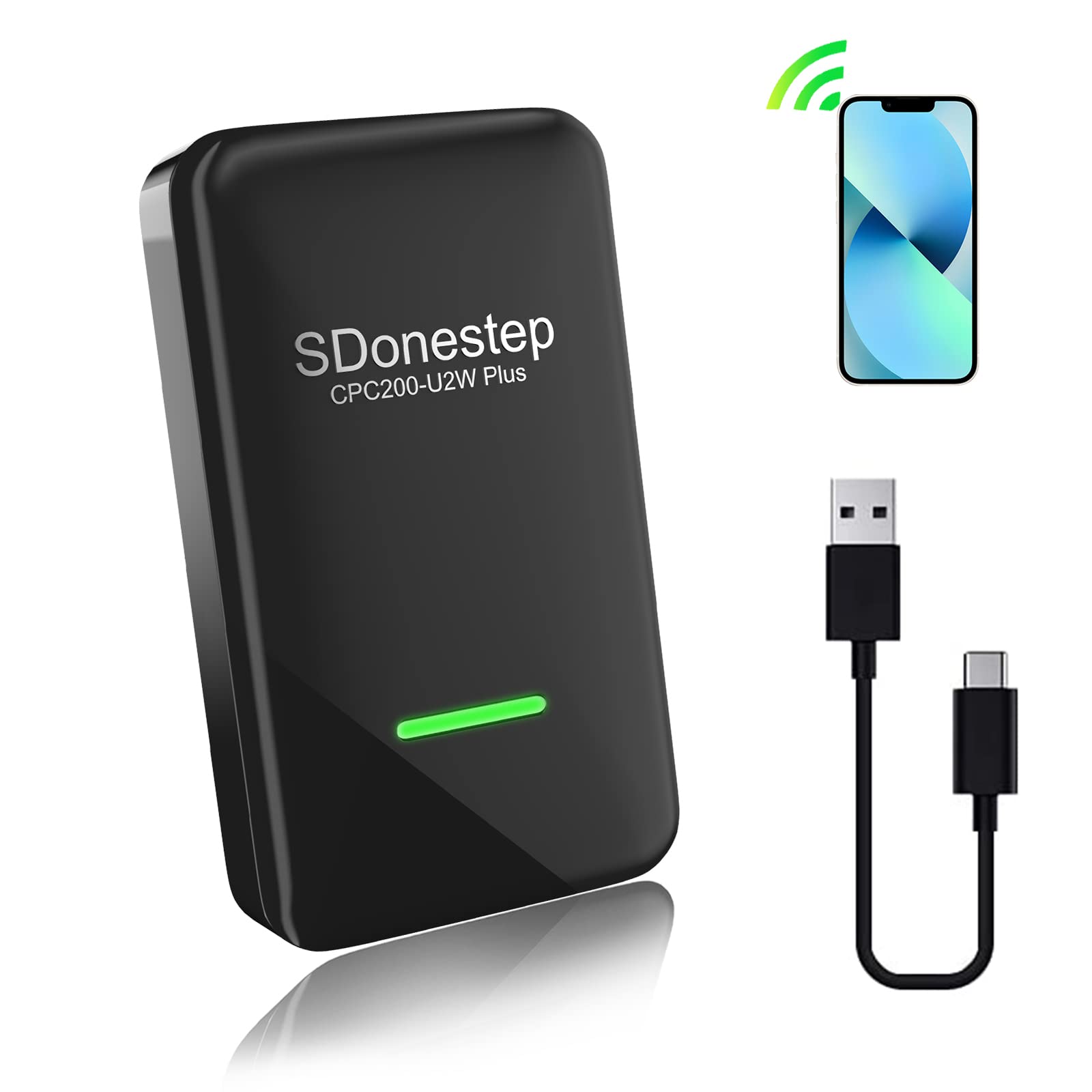 Wireless CarPlay Adapter 3.0 - Plug & Play Dongle for All Factory Apple CarPlay Cars | Convert Wired to Wireless | 5GHz WiFi Chip & Low Latency | Perfect for Commuting, Road Trips & Hands-Free Driving