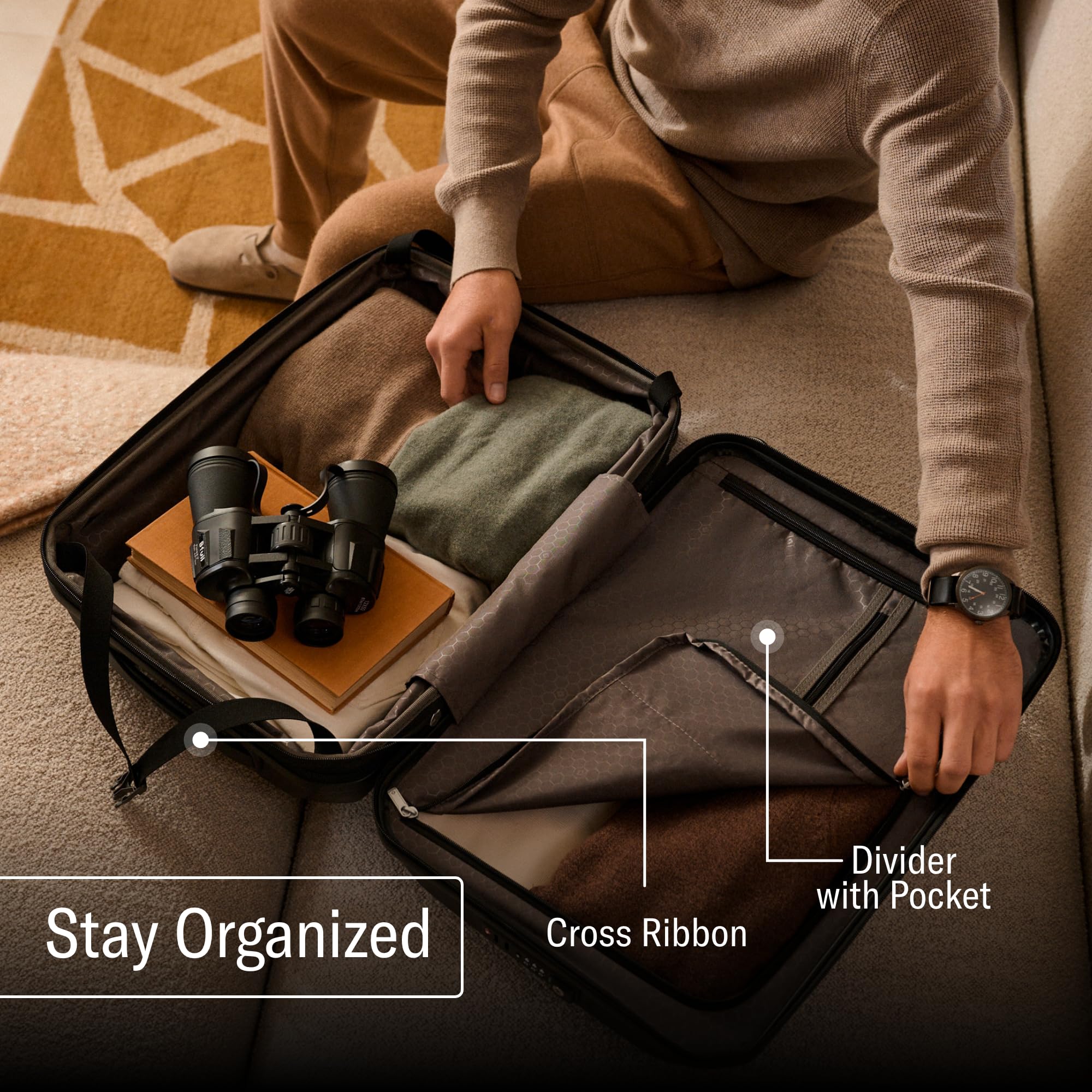Samsonite Freeform 21-Inch Hardside Carry-On Luggage with TSA Lock | Expandable Hard Shell Spinner Suitcase | Airline-Approved Lightweight Travel Luggage with Smooth Wheels in Lilac | Perfect for Business Trips, Vacations & Weekend Getaways
