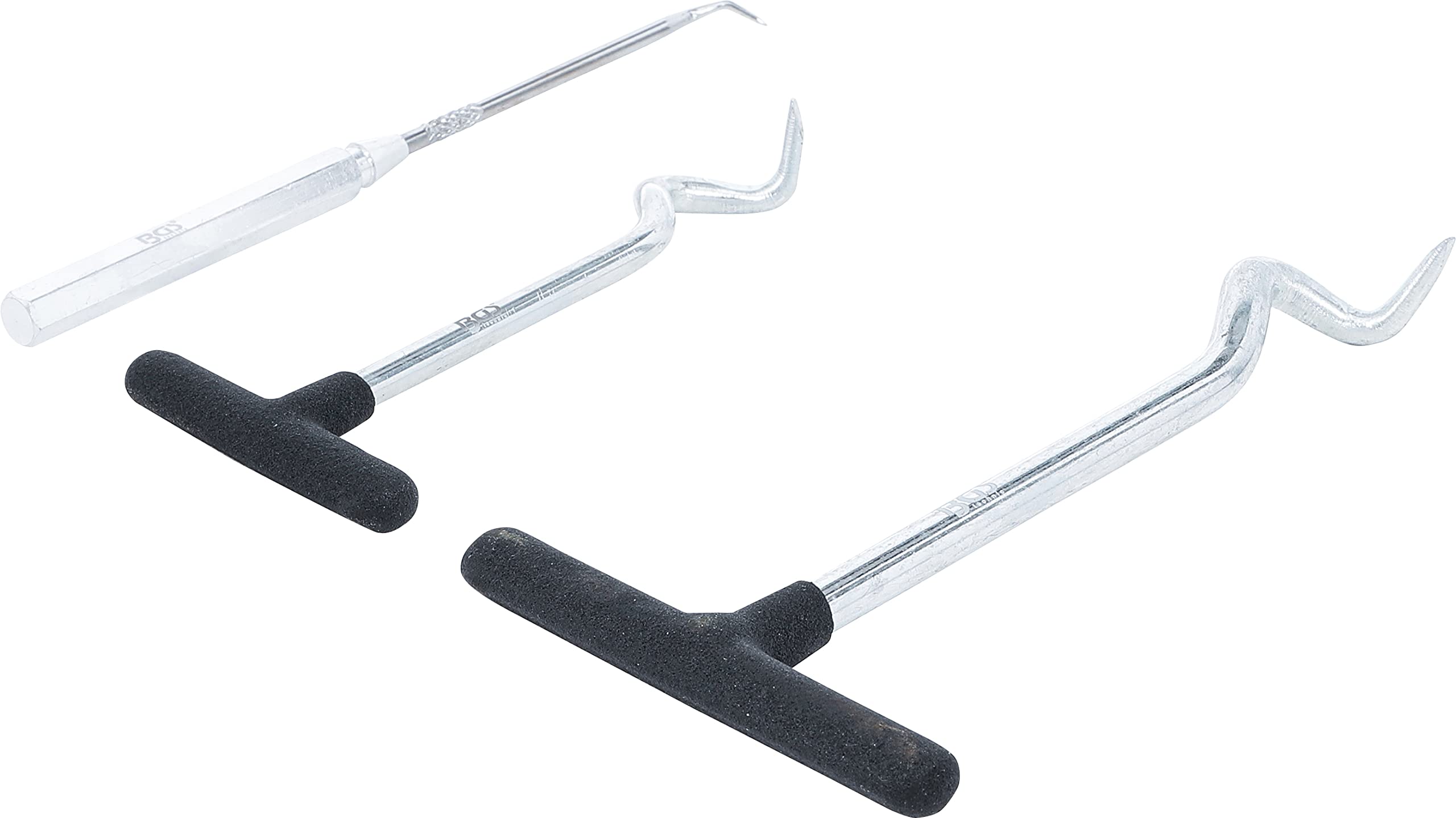 BGS 8405 Seal Removing Hook Set - 3 Piece Automotive Seal Pry Tool Kit for Gaskets, Oil Seals & Bearings - Ideal for Mechanics, DIY Car Repair & Engine Maintenance