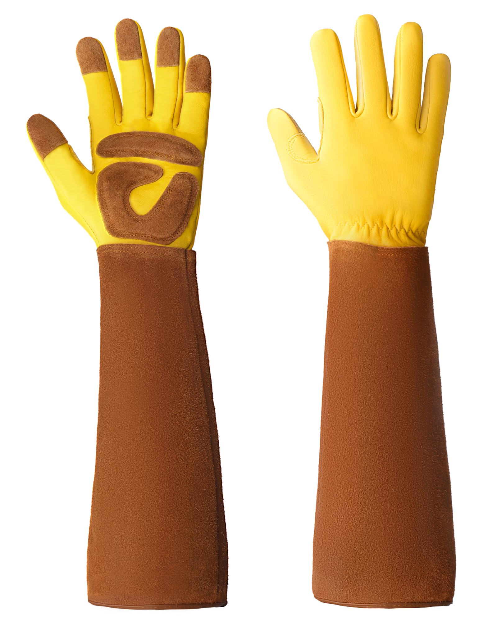 Best Thorn Proof Gardening Gloves for Women & Men - Durable Leather Work Gloves for Outdoor Planting, Weeding & Landscaping - Perfect for Gardeners, Farmers & DIY Enthusiasts