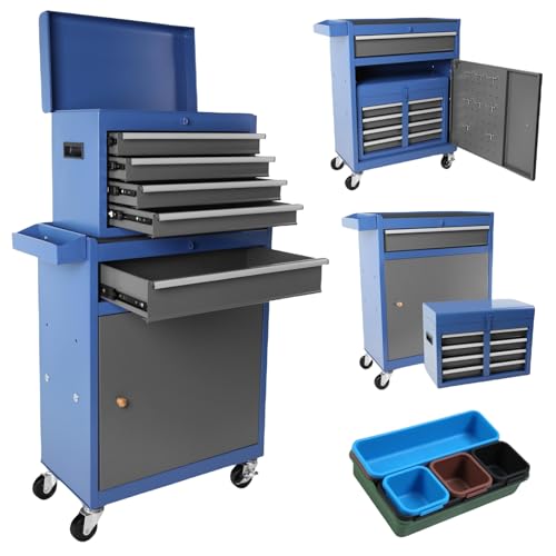 5+1 Drawers Grey+blue