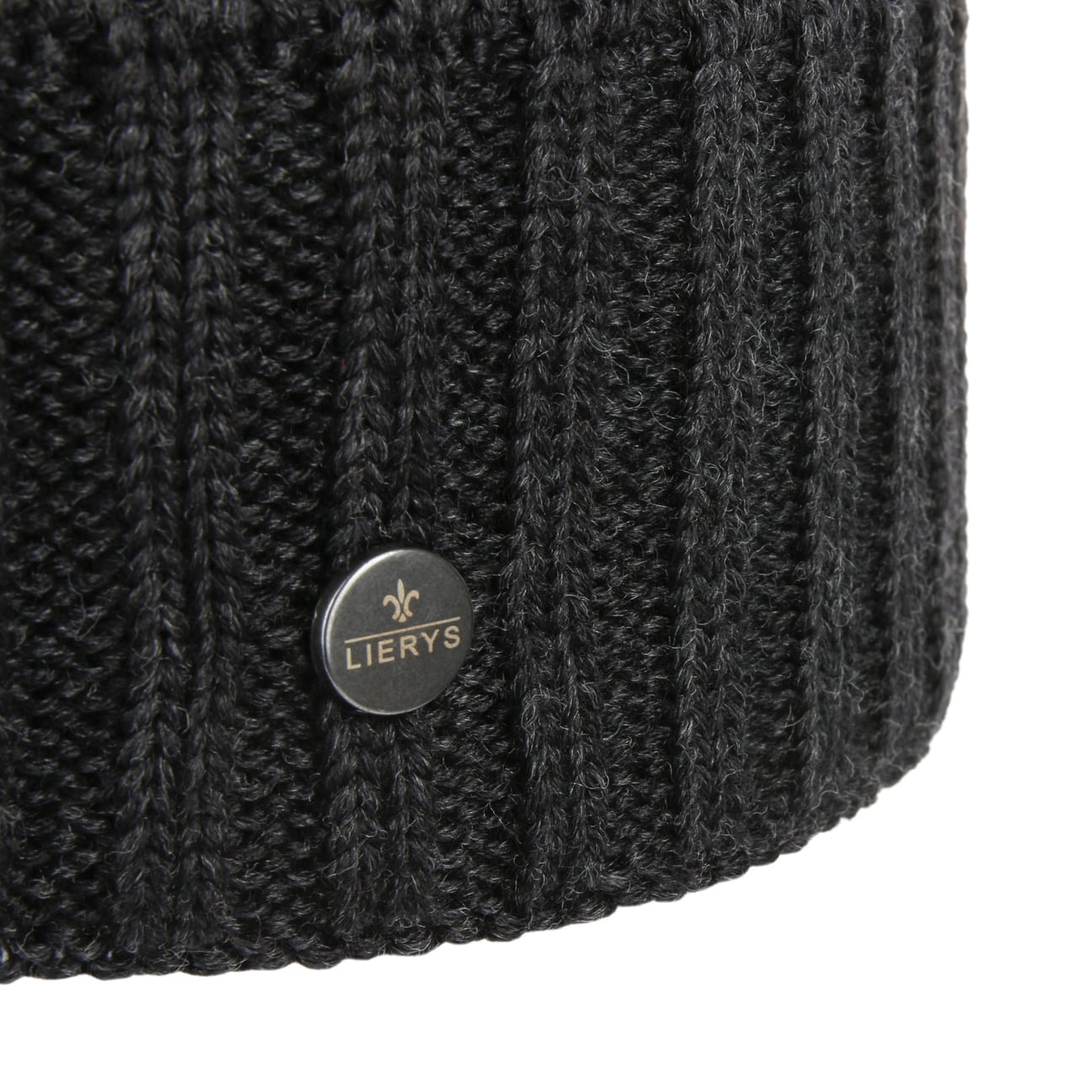 Lierys Merino Wool Rib Knit Beanie - Soft Winter Hat for Men & Women - Perfect for Skiing, Hiking & Cold Weather Activities