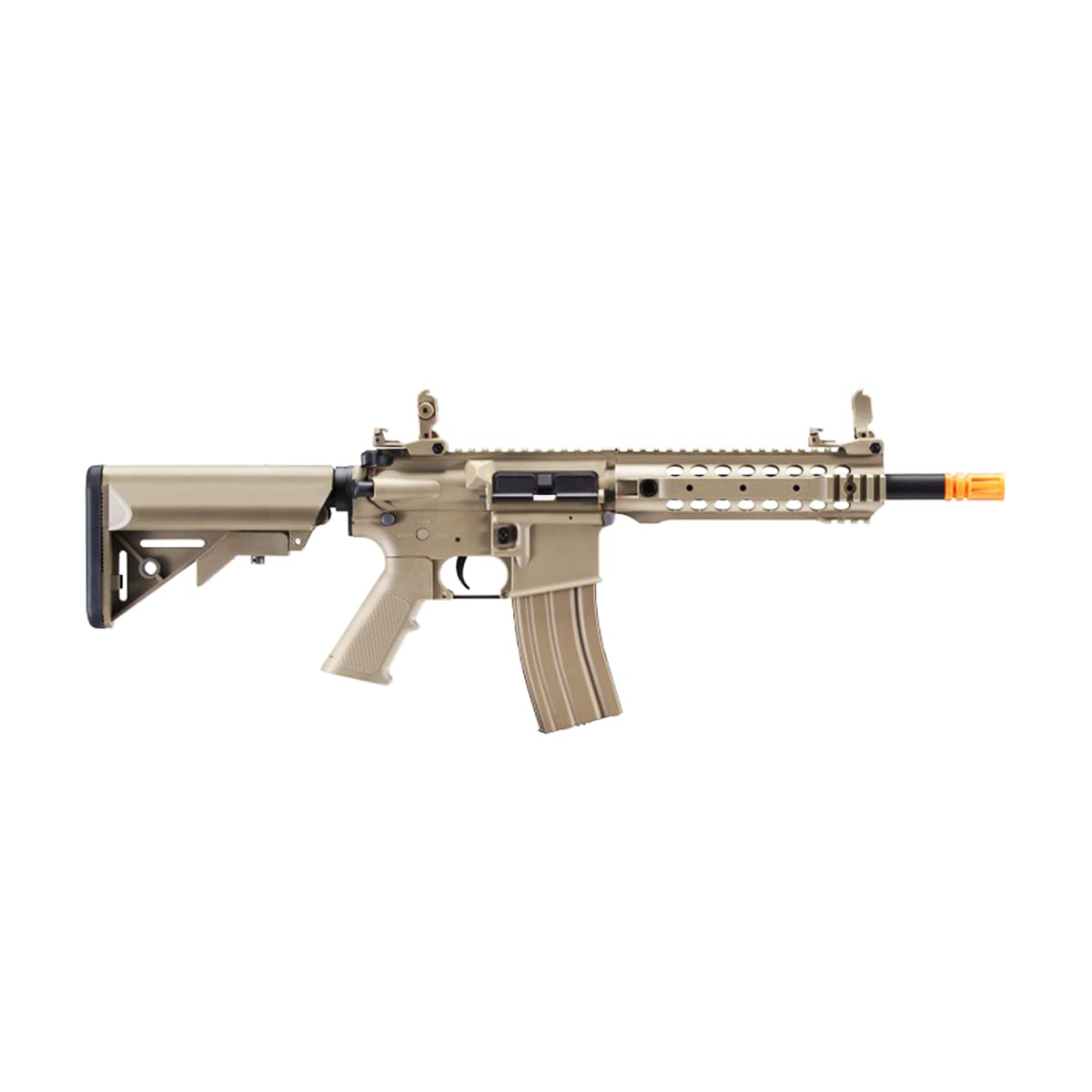 Lancer Tactical Gen 2 CQB 350 FPS Airsoft M4 AEG Rifle - High Performance Nylon Polymer AEG with 1000 Rounds 0.20g BBs, 1600mAh NiMH Battery & Wall Charger - Perfect for Airsoft Battles, Training & Tactical Games