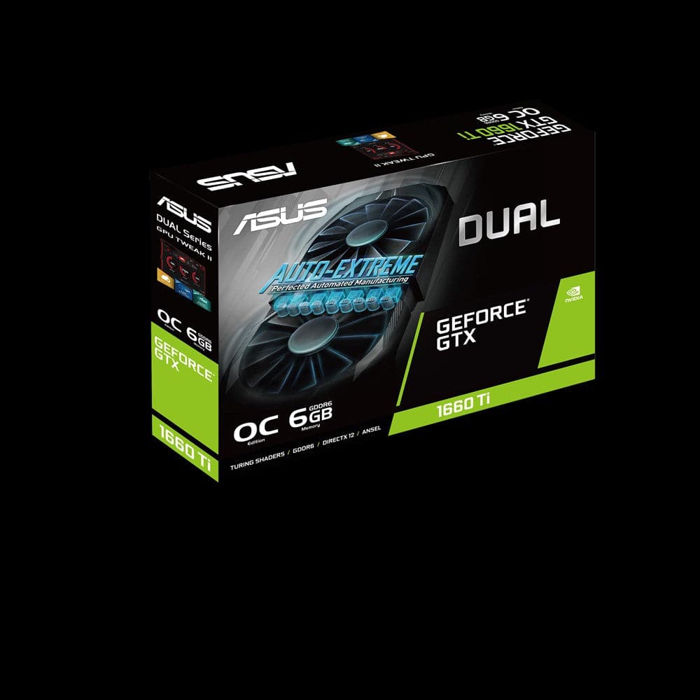 ASUS DUAL GTX 1660 Ti 6GB GDDR6 Overclocked Gaming Graphics Card - 3 Year Warranty | Perfect for 1080p Gaming, VR & Content Creation