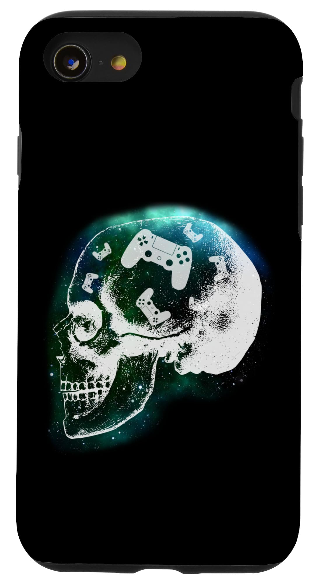 iPhone SE (2020)/7/8 Skull Gaming Case - Shockproof Protective Cover for Men & Teens - Perfect for Gaming, School & Daily Use