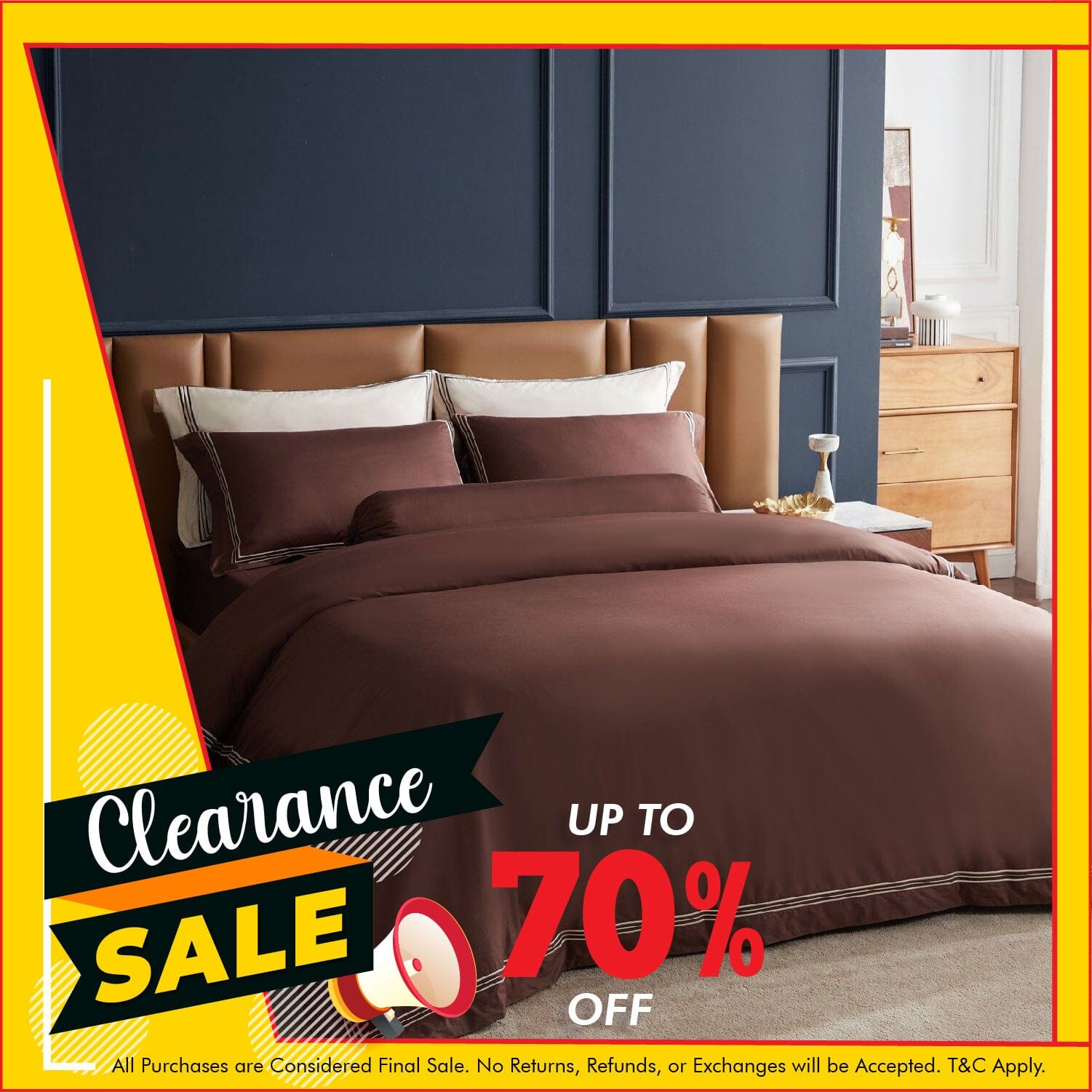 Luxury Hotelier Prestigio™ Bruno Quilt Cover Set with Tawny Border - Premium Bedding for Master Bedroom & Guest Room Decor