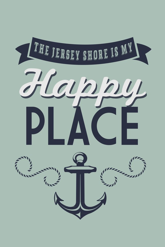 Jersey Shore Metal Wall Art - 16x24 Gallery Quality Aluminum Decor for Beach House, Living Room & Office | Coastal Themed Home Decor