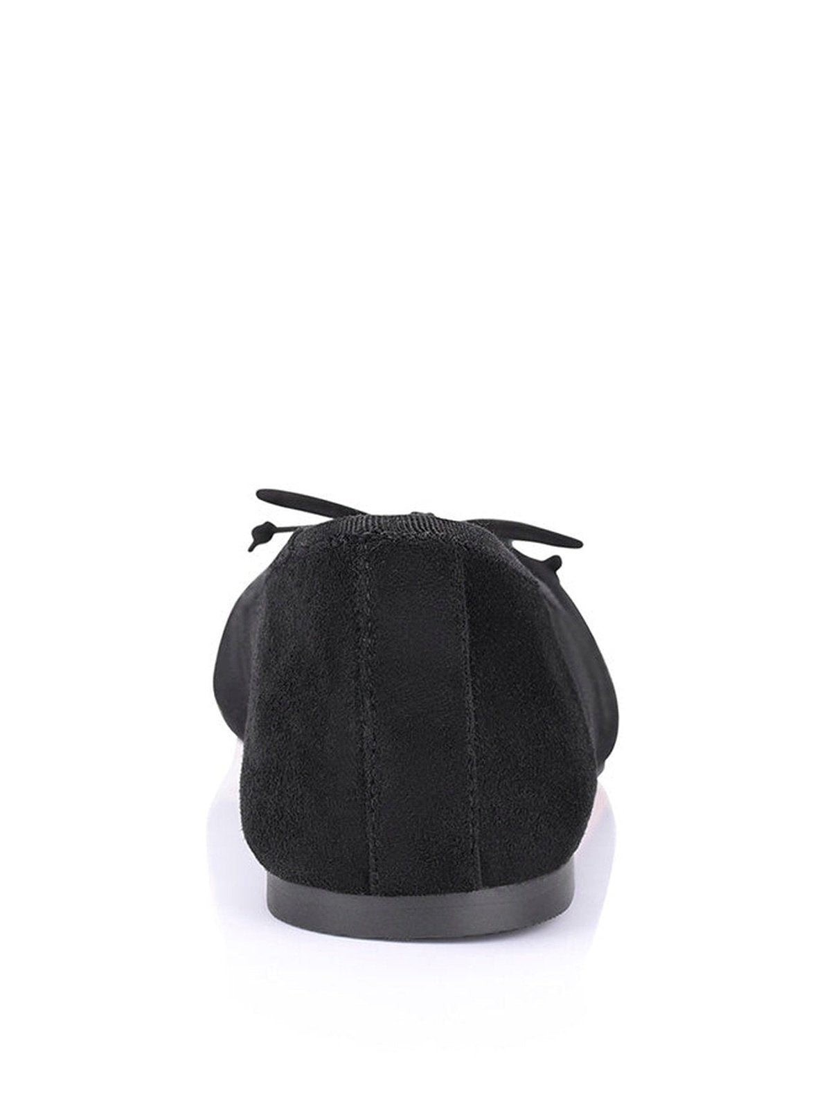 Women's Black Suede Ballet Flats - Comfortable & Stylish Shoes for Work, Casual Wear & Dance