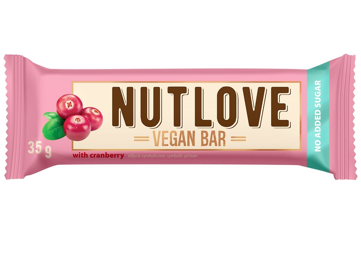 Allnutrition Nutlove Vegan Protein Bar - 15 Pack (35g Each) | Plant-Based Snack for Energy, Workouts & Healthy Lifestyle