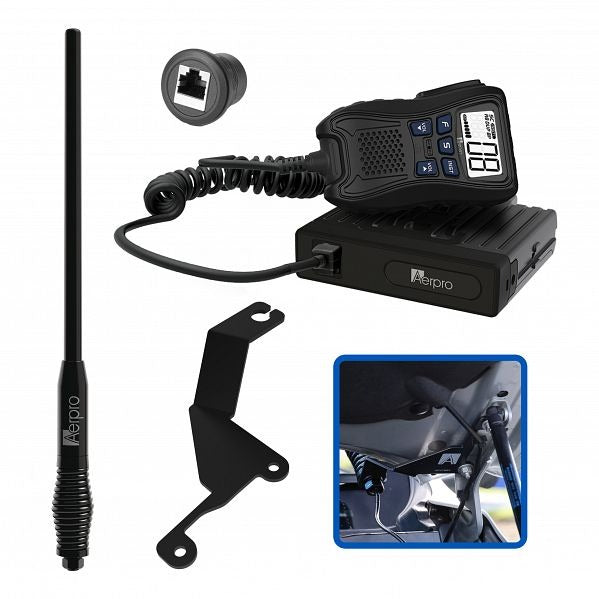 Aerpro APGWCBH1 5W UHF CB Radio Hideaway Kit - Compatible with GWM UTE Cannon 2020 | Compact Design for Off-Road & Truck Communication
