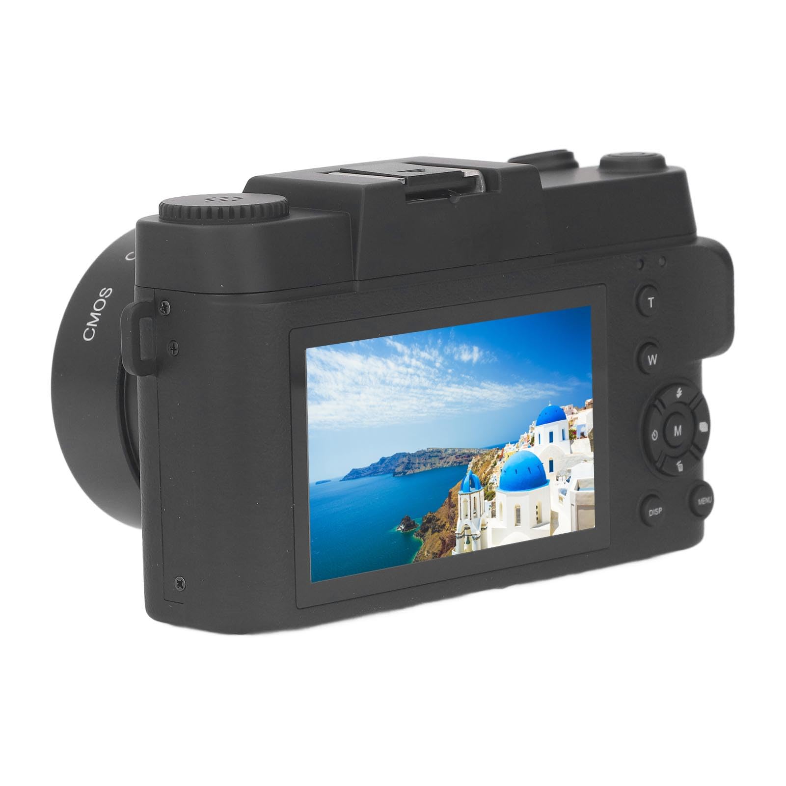 4K Digital Camera with 3.0 Inch IPS Screen - 56MP Vlogging Camera with 16x Digital Zoom, Autofocus & WiFi Connectivity | Hot Shoe Interface, Built-in Fill Light & 1500mAh Battery for YouTube, Travel & Selfie Photography
